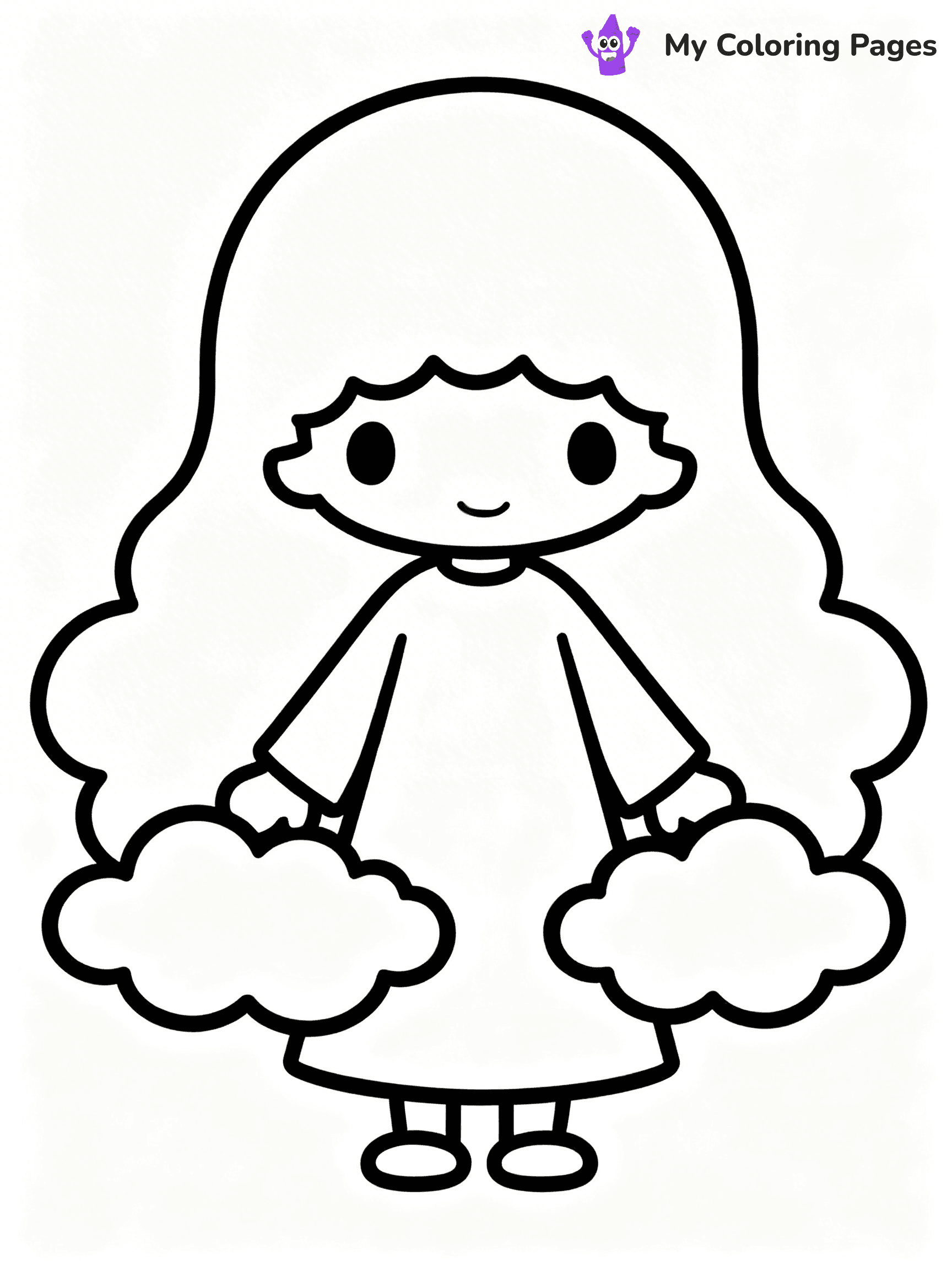 Little Twin Stars Coloring Pages - 10