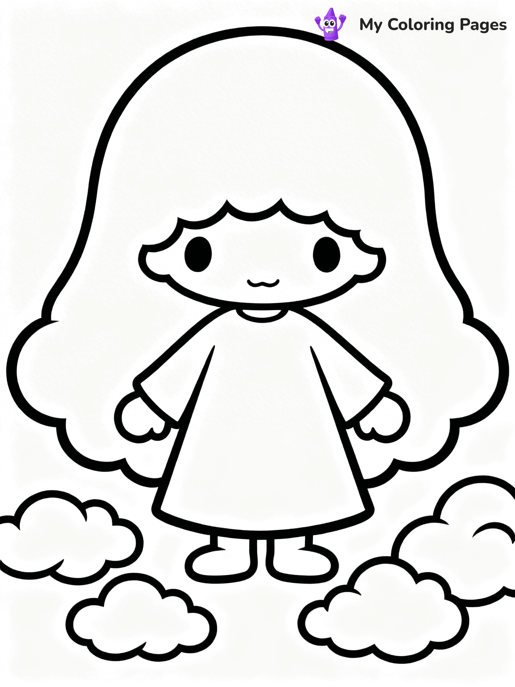 Little Twin Stars Coloring Pages - 5