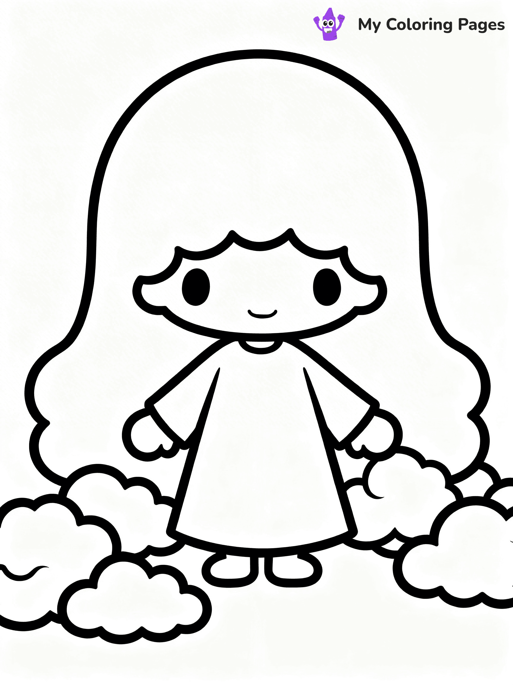 Little Twin Stars Coloring Pages - 4