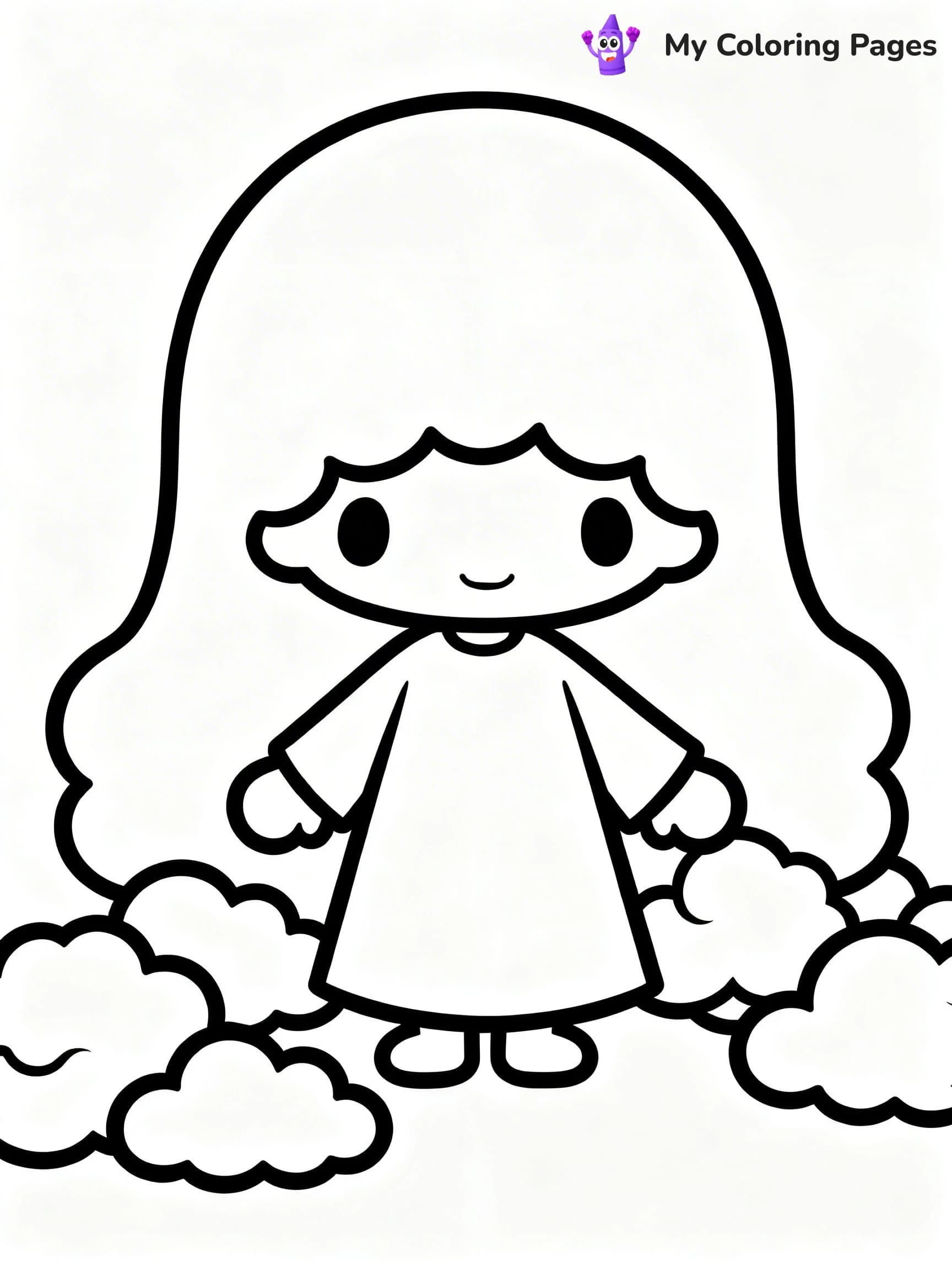Little Twin Stars Coloring Pages - 4