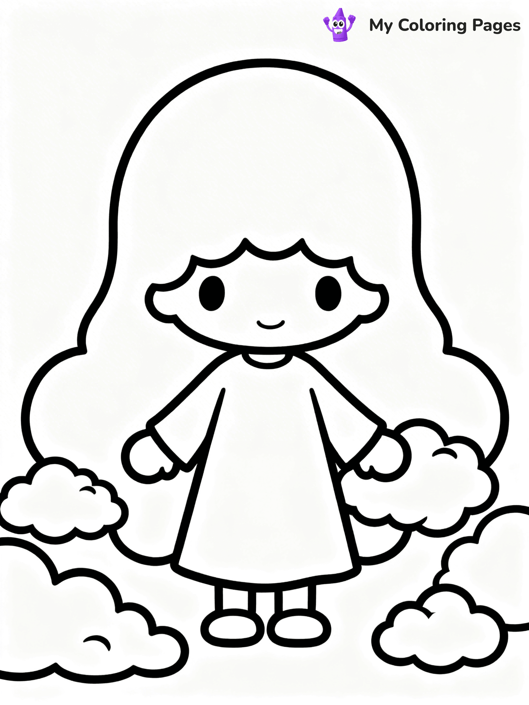 Little Twin Stars Coloring Pages - 3