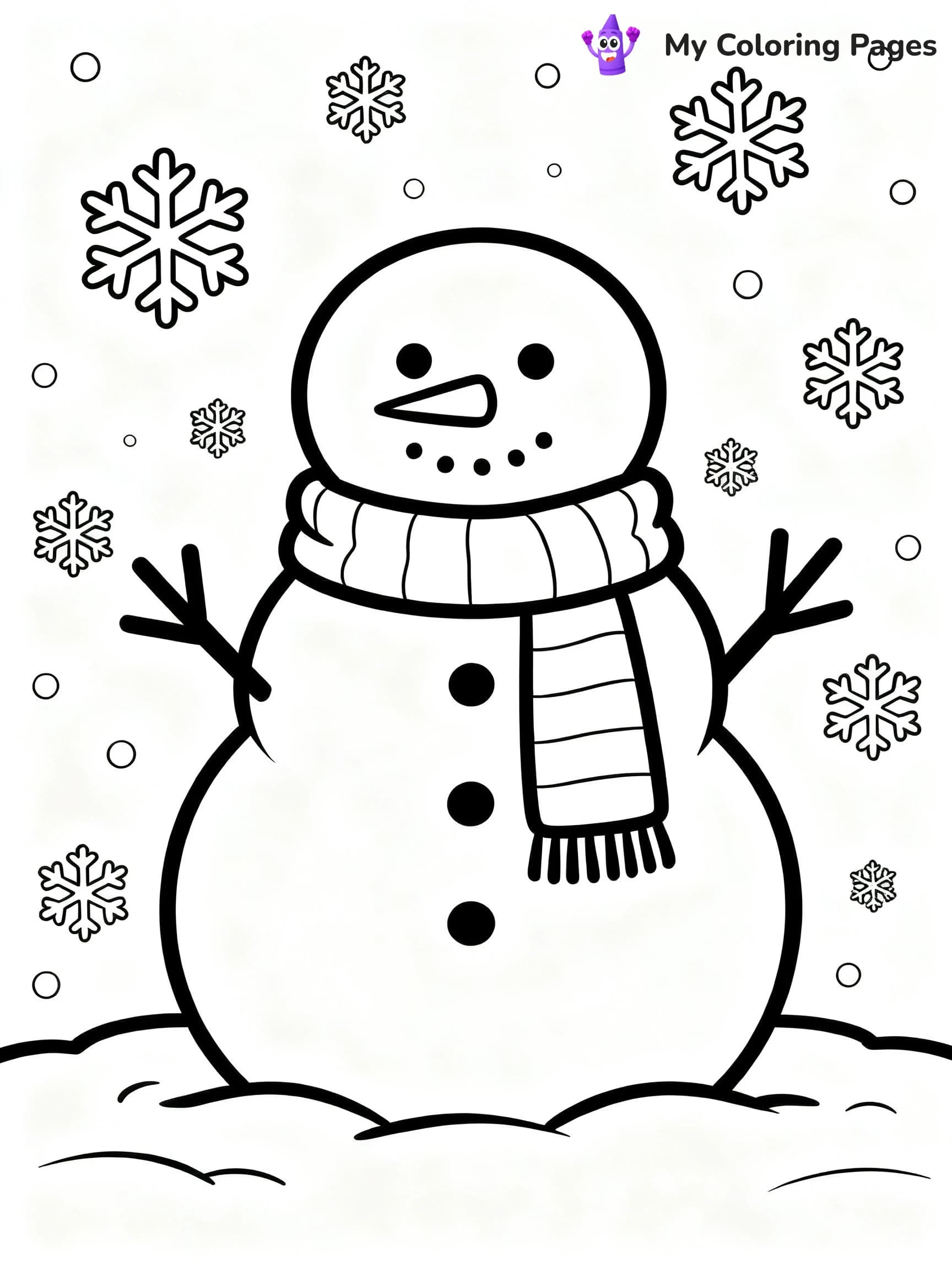 Cute December Coloring Pages - 18