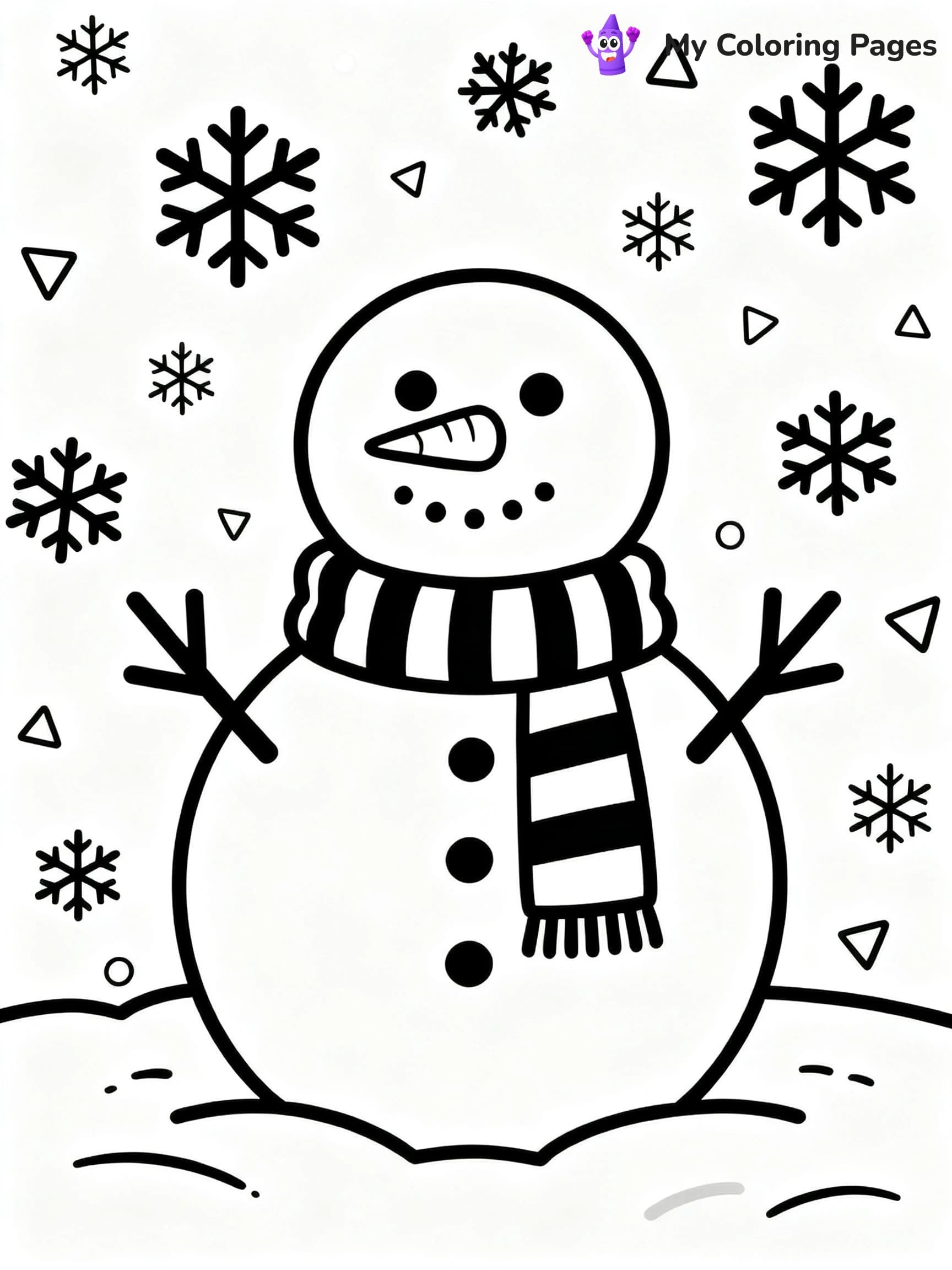 Cute December Coloring Pages - 17