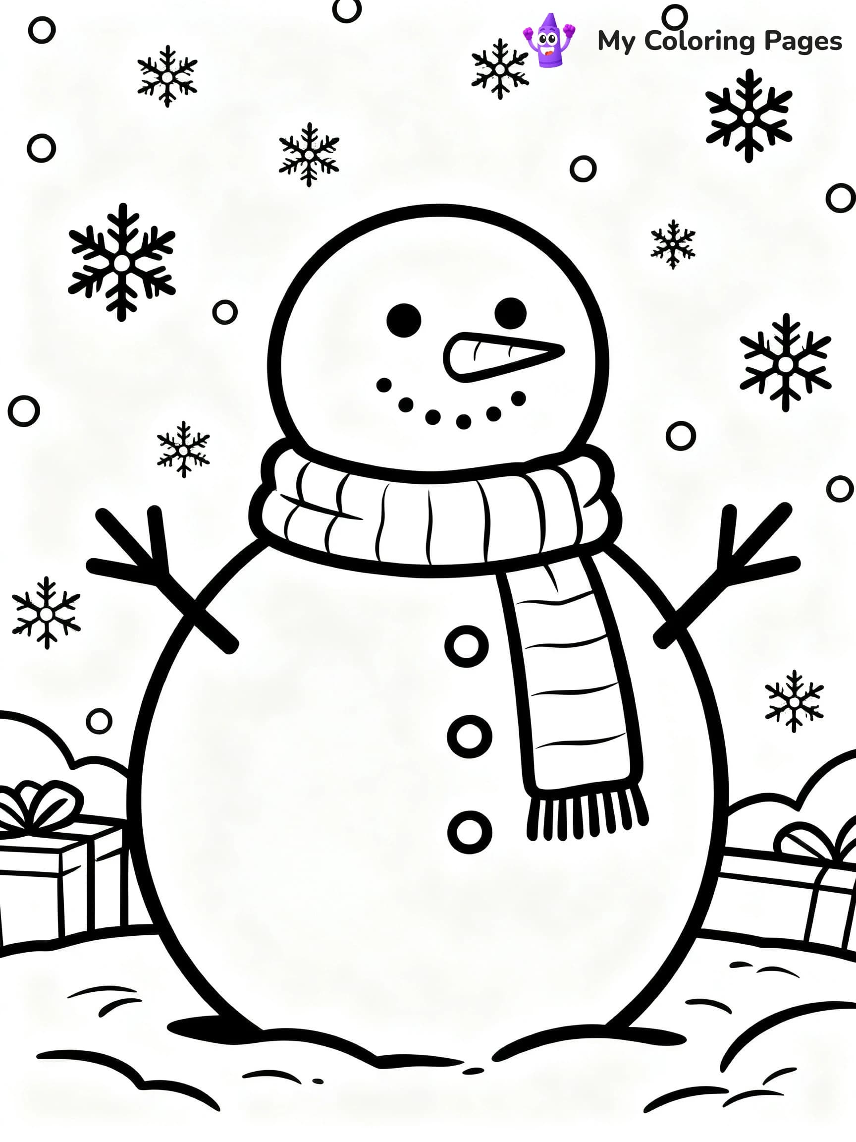 Cute December Coloring Pages - 16