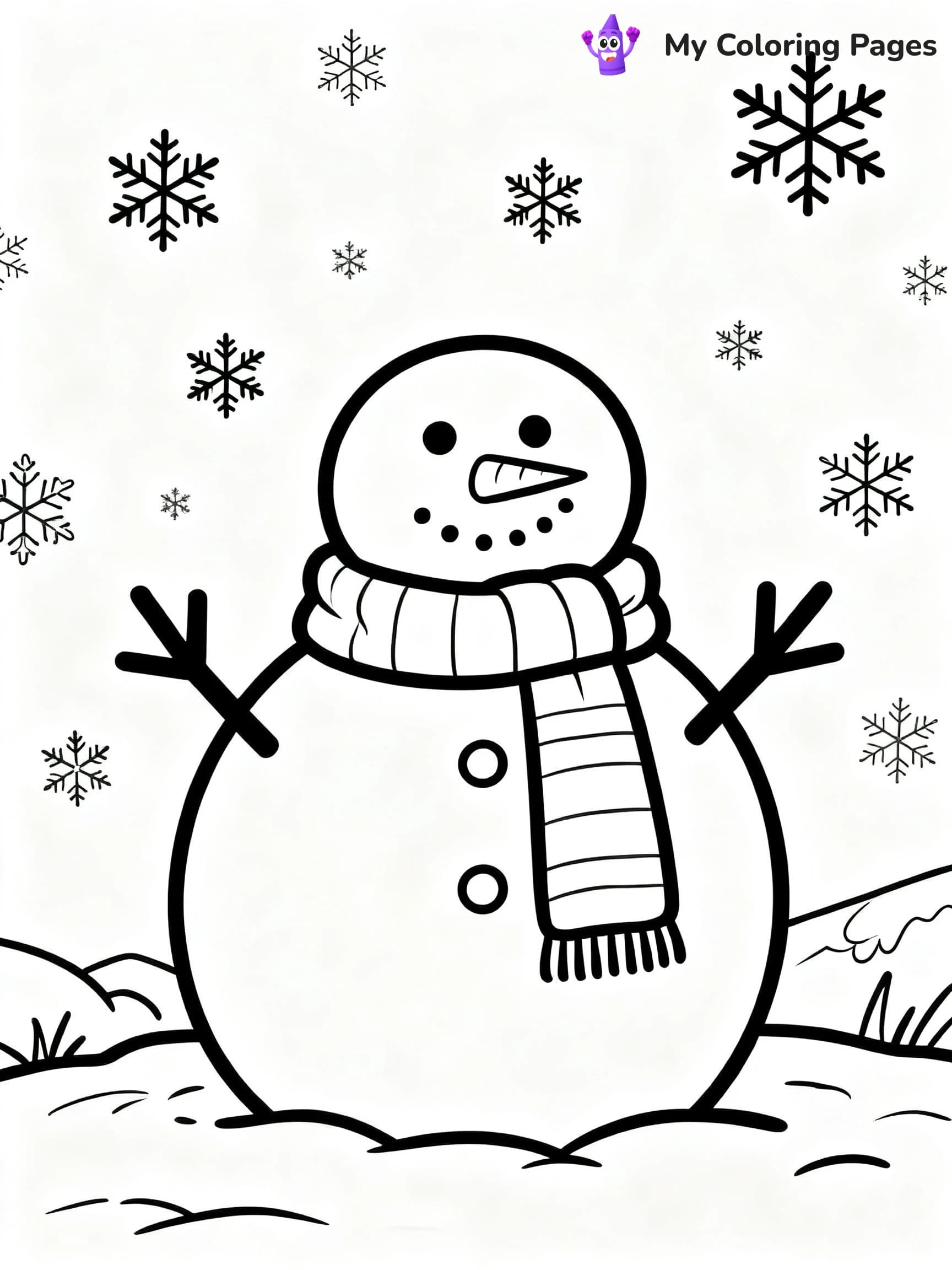 Cute December Coloring Pages - 15