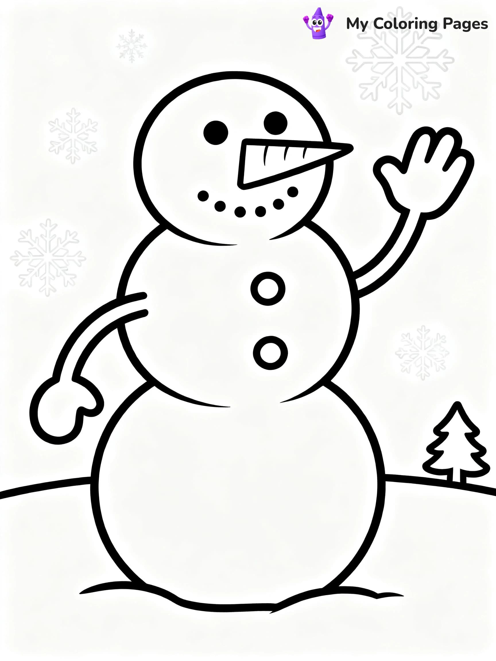 Cute December Coloring Pages - 7