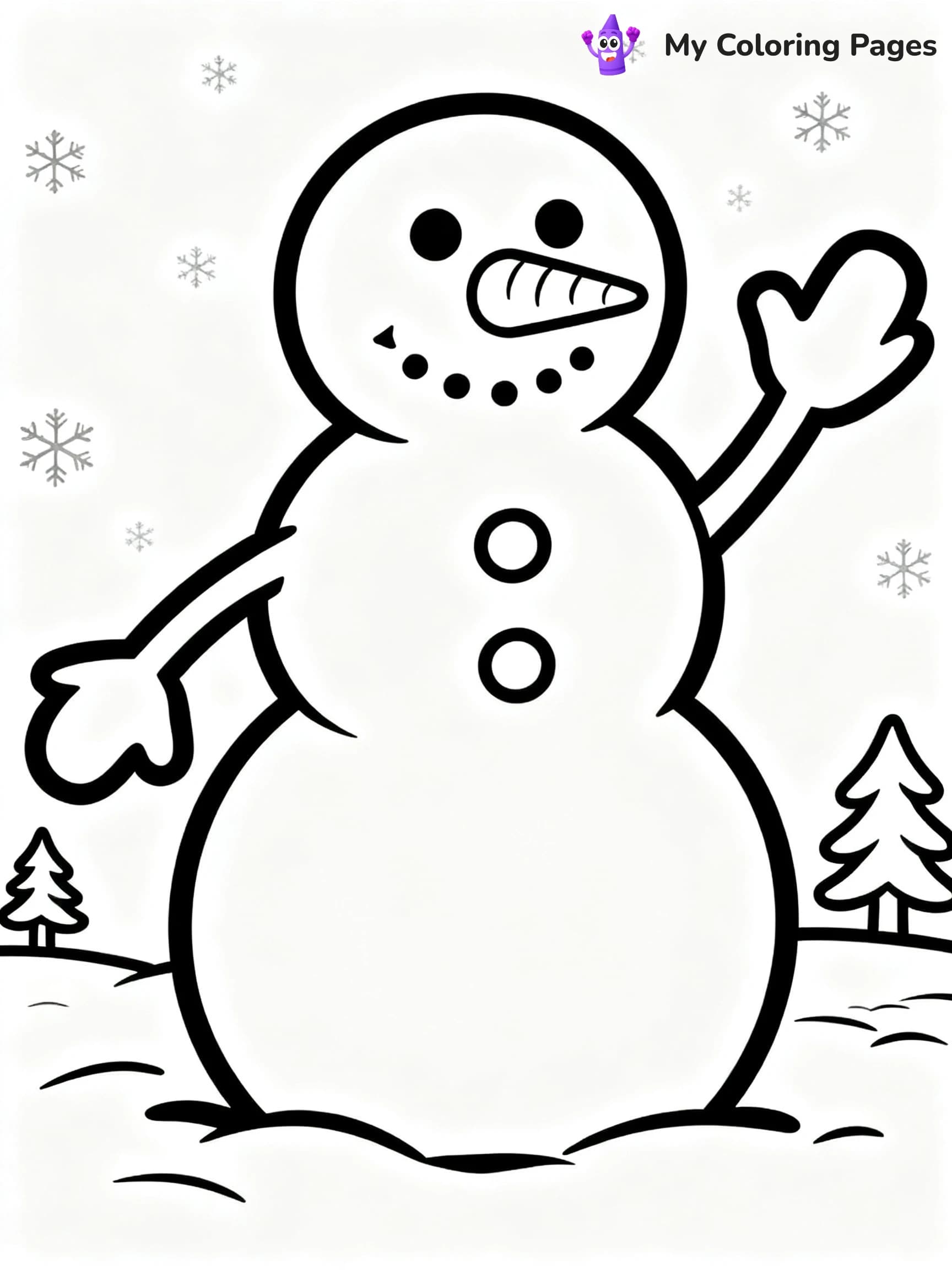 Cute December Coloring Pages - 6