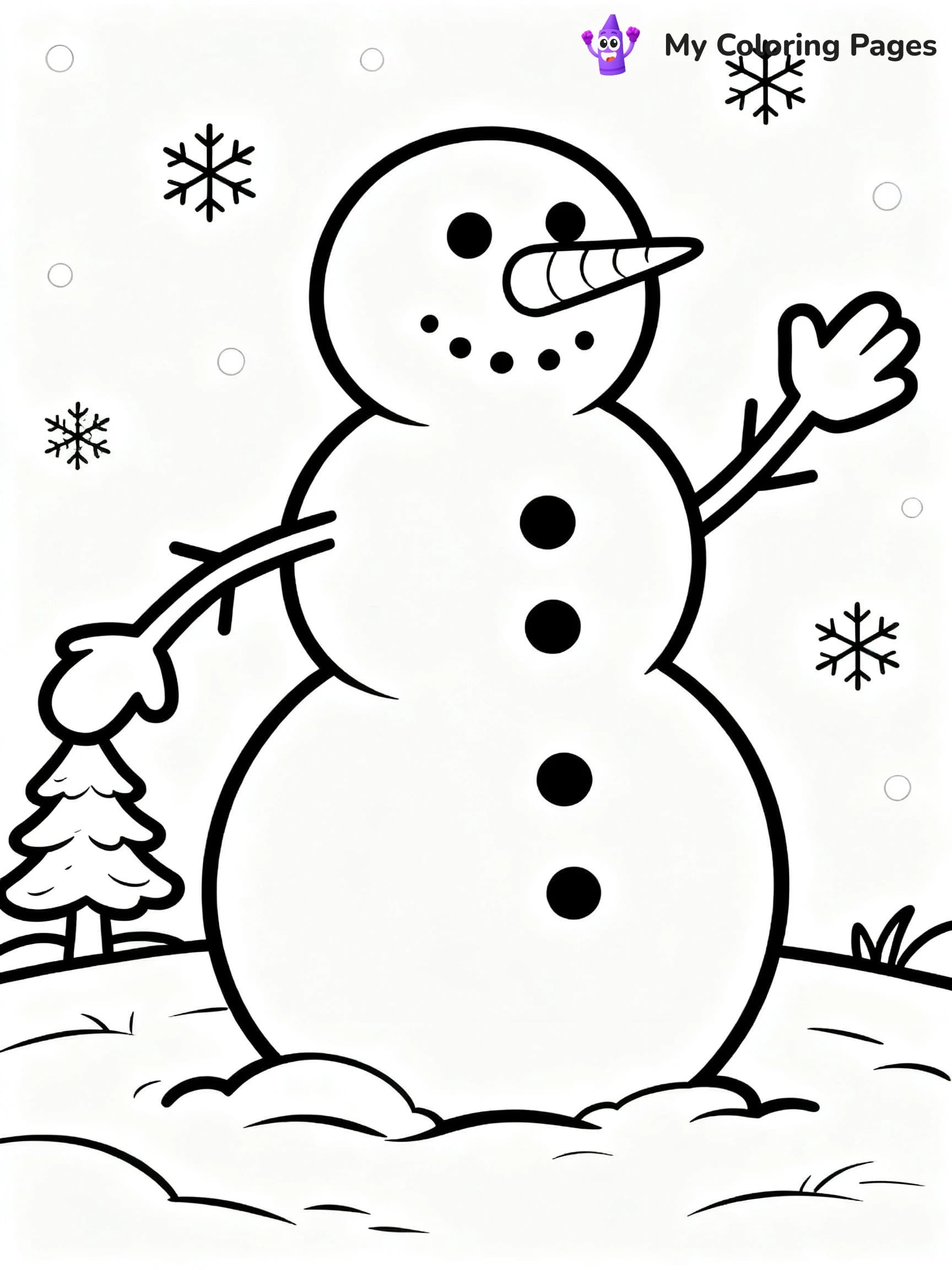 Cute December Coloring Pages - 5