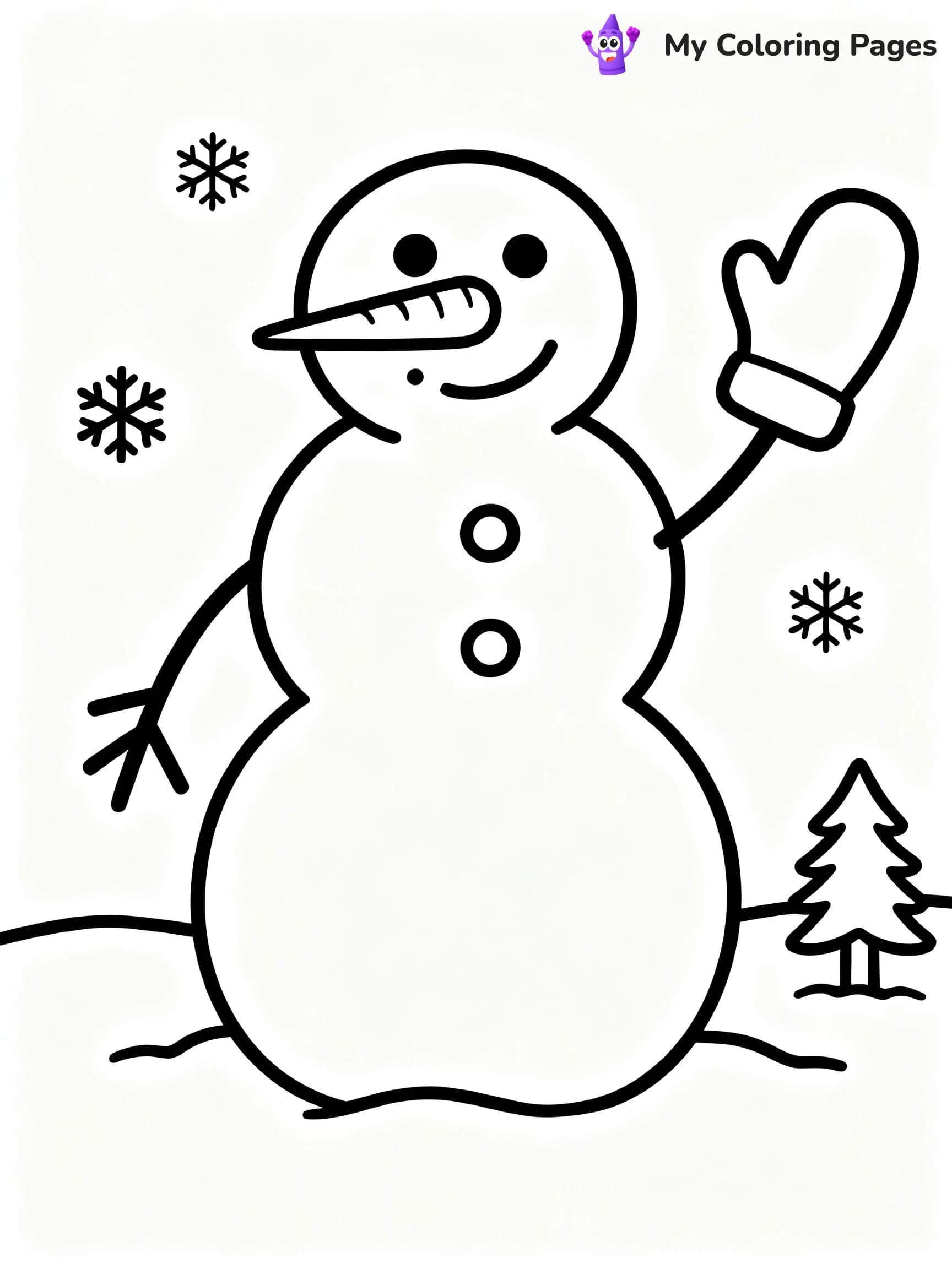 Cute December Coloring Pages - 4