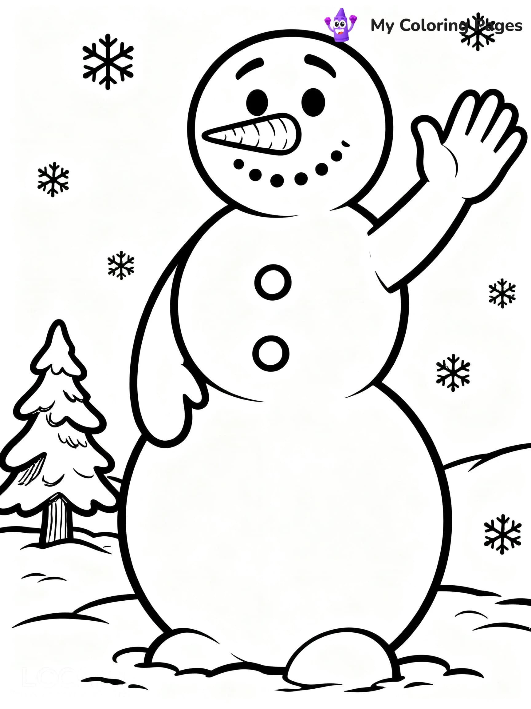 Cute December Coloring Pages - 3