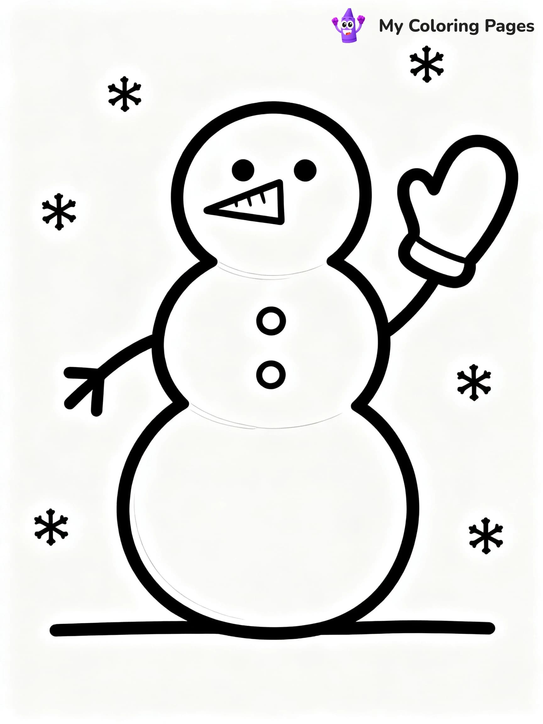Cute December Coloring Pages - 1