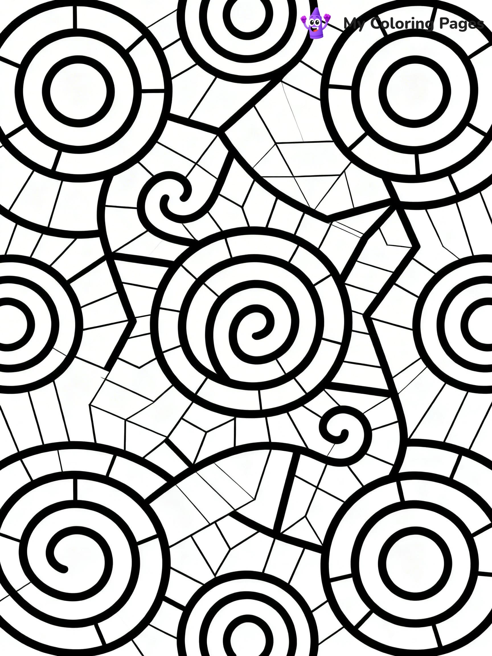 Easy Trippy Coloring Pages - 22