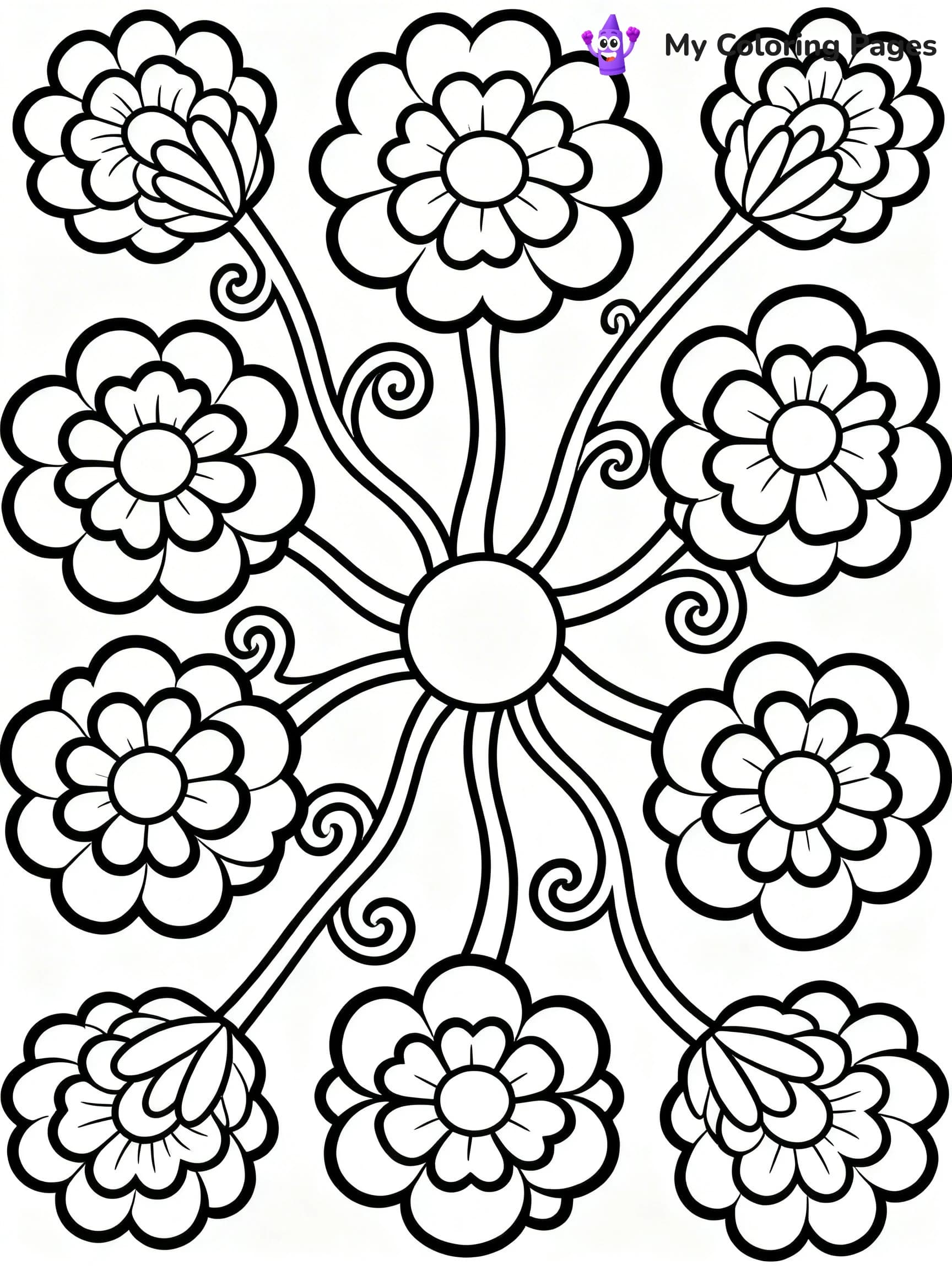Easy Trippy Coloring Pages - 17