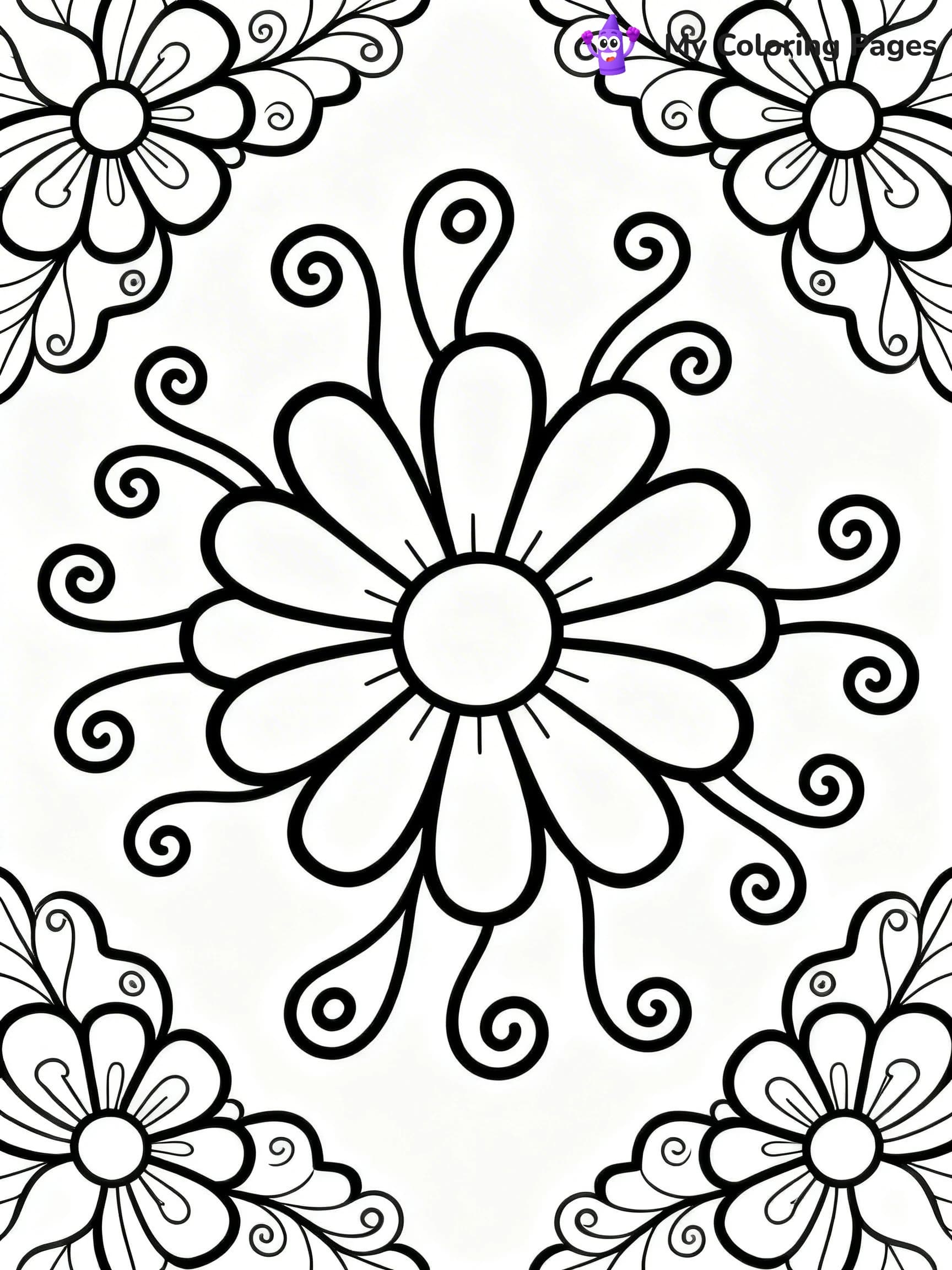 Easy Trippy Coloring Pages - 15