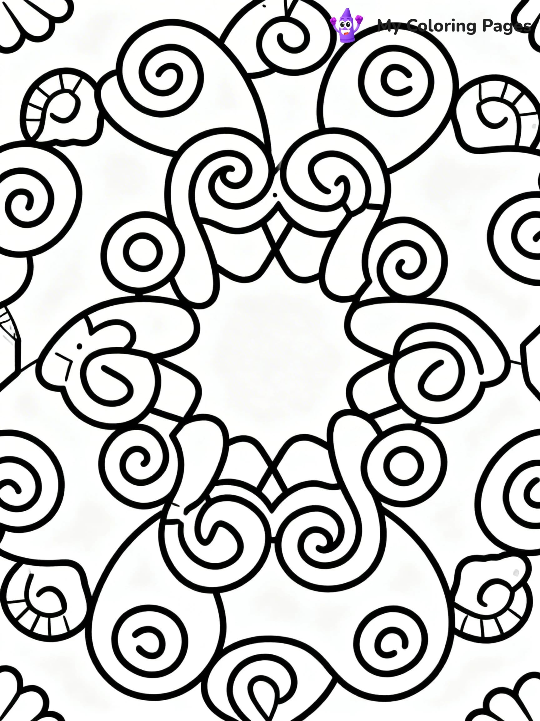 Easy Trippy Coloring Pages - 9