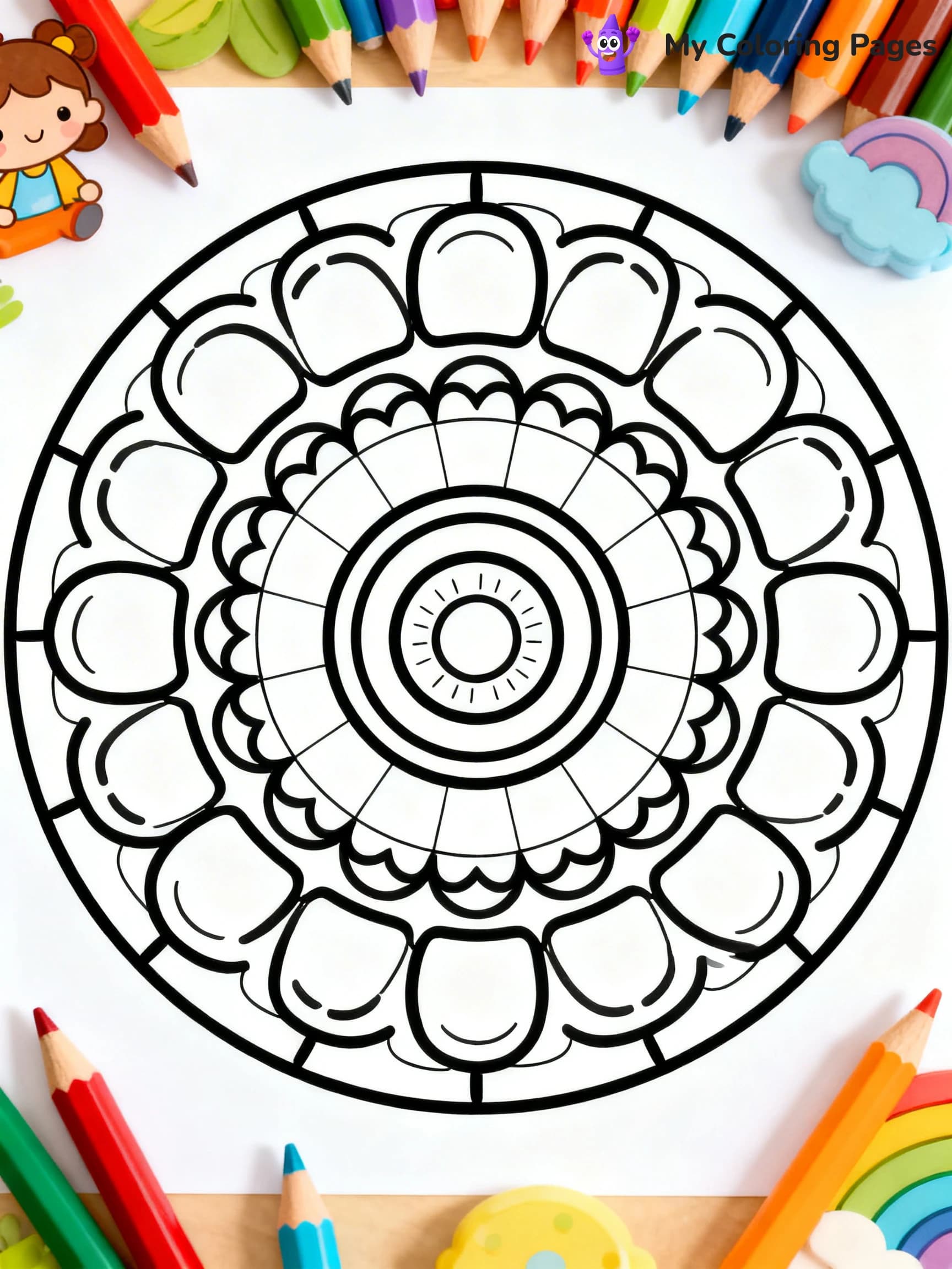 Easy Trippy Coloring Pages - 2