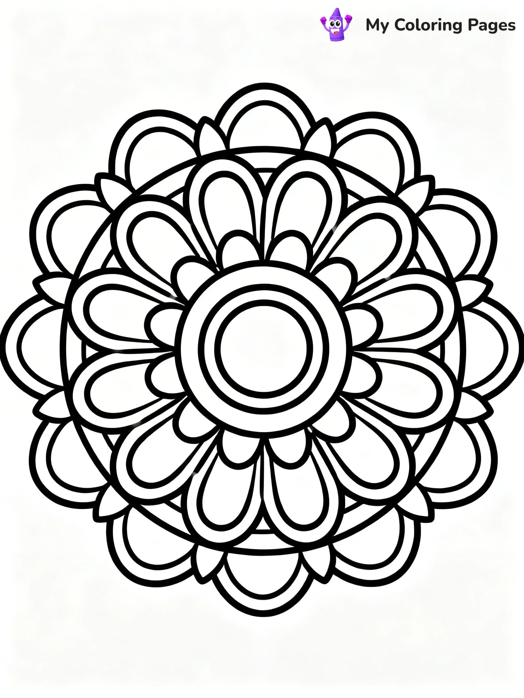 Easy Trippy Coloring Pages - 1