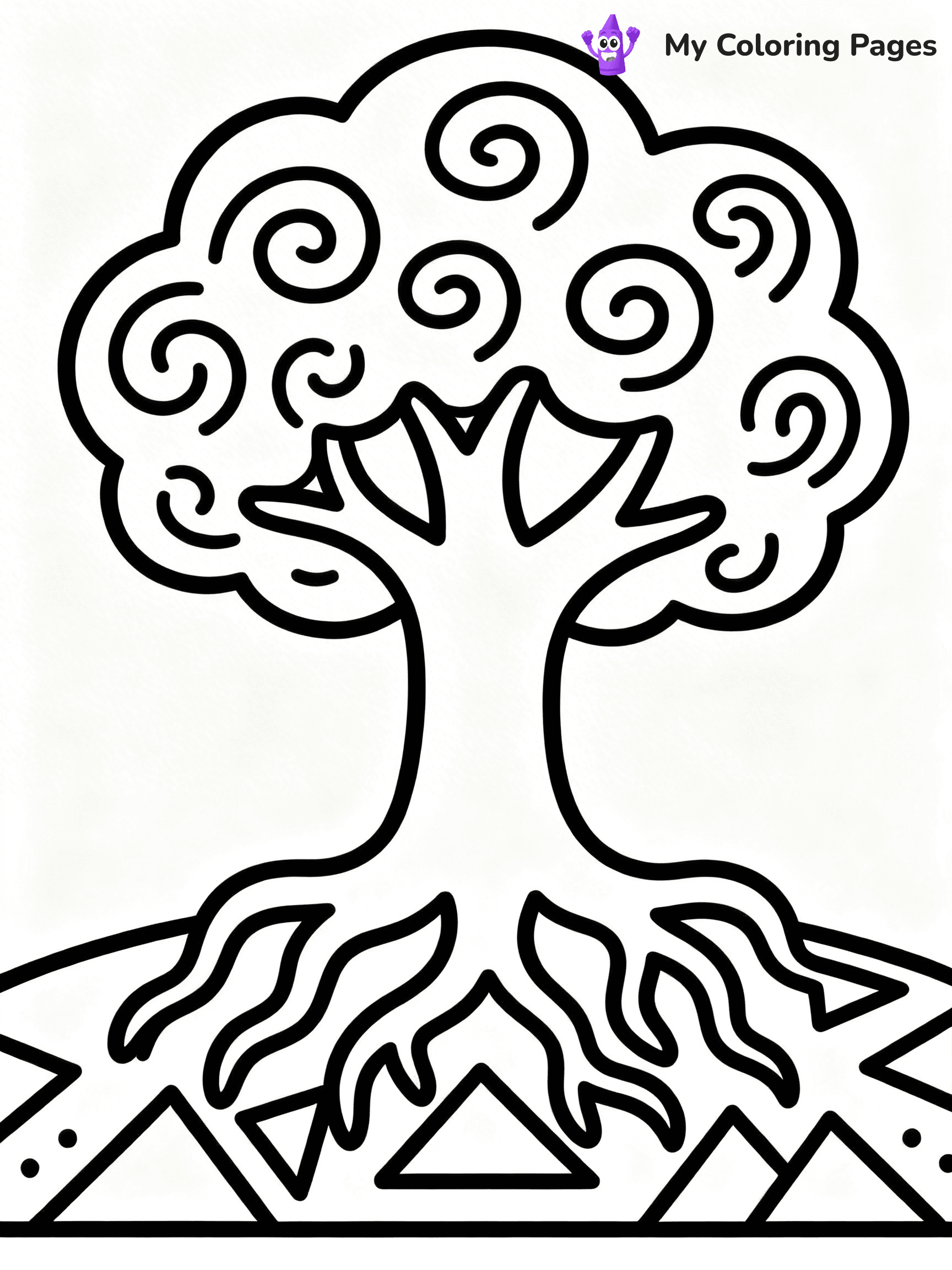 Tree Without Leaves Coloring Pages - 24
