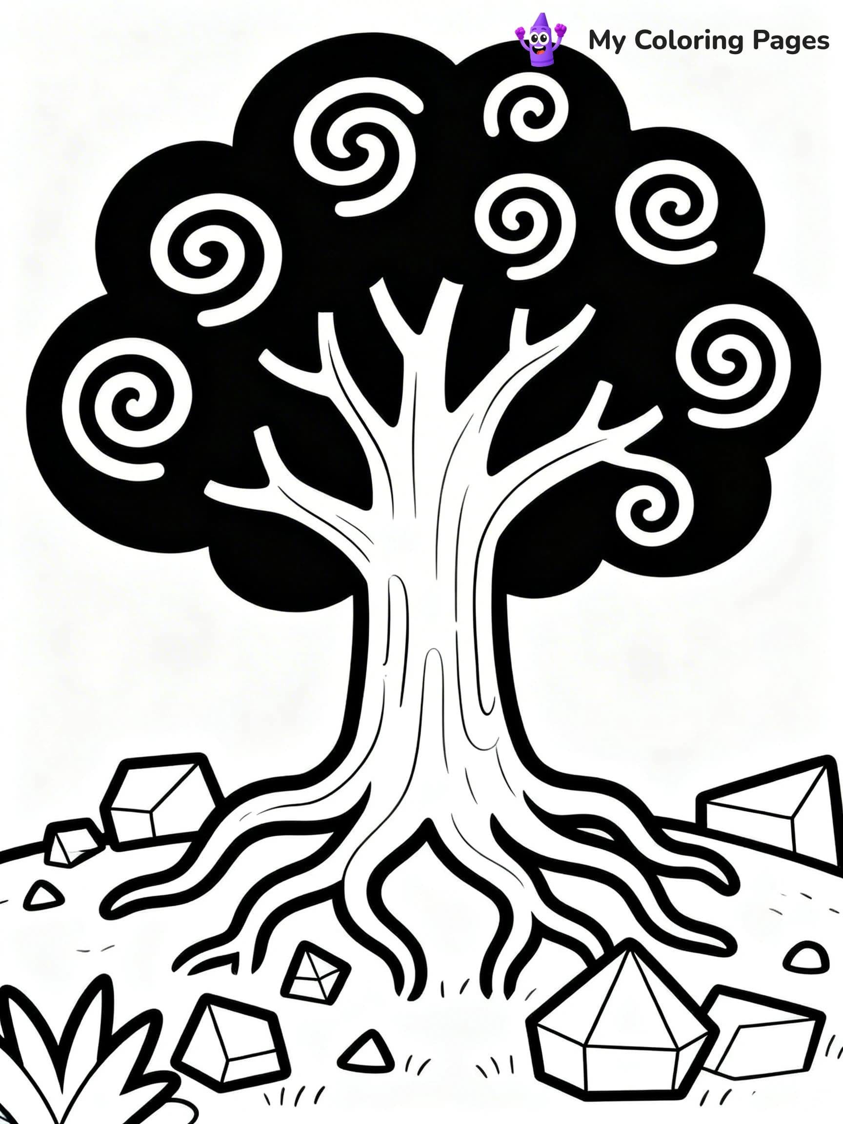 Tree Without Leaves Coloring Pages - 23