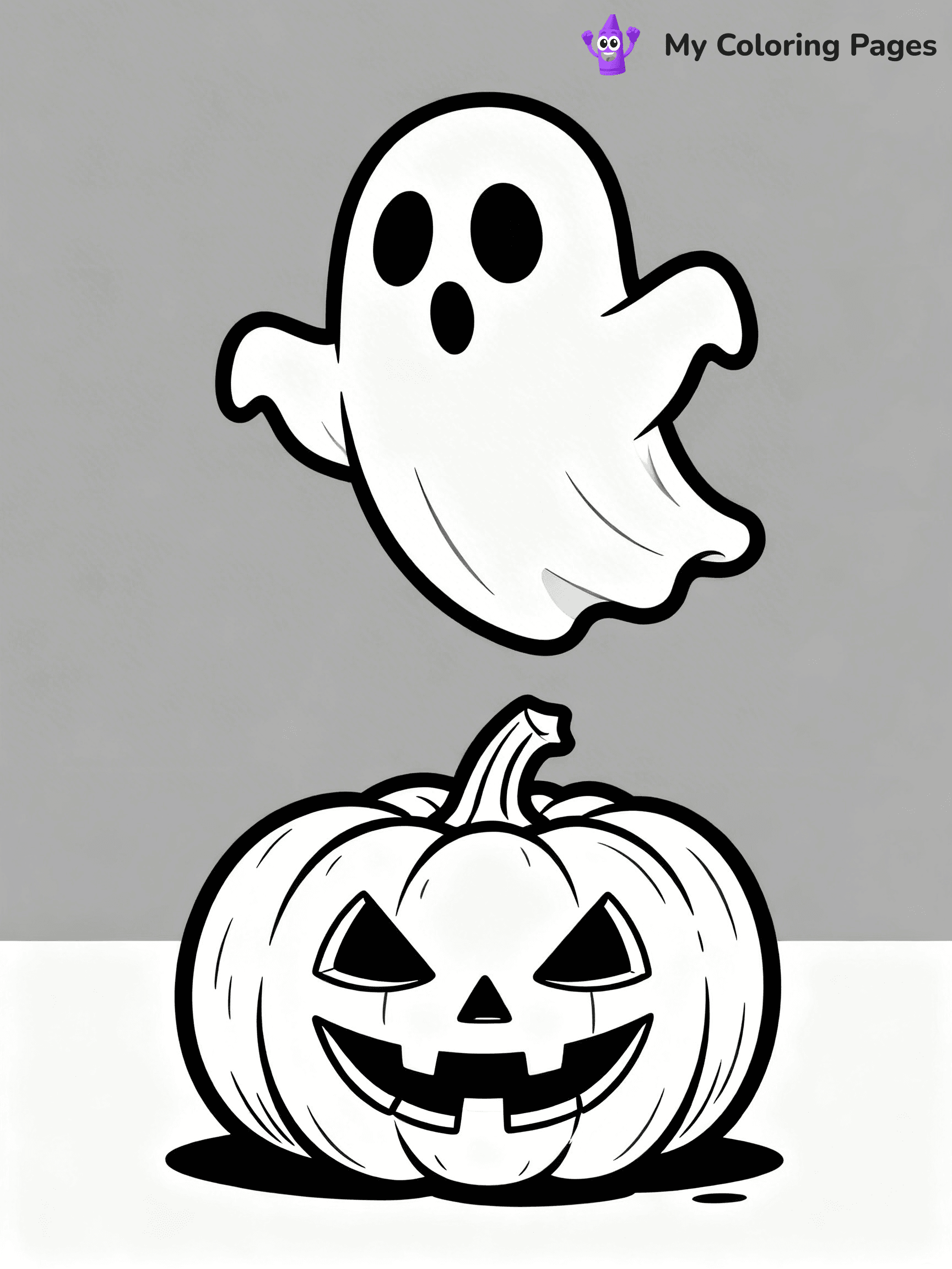 Ghost Coloring Pages - 54