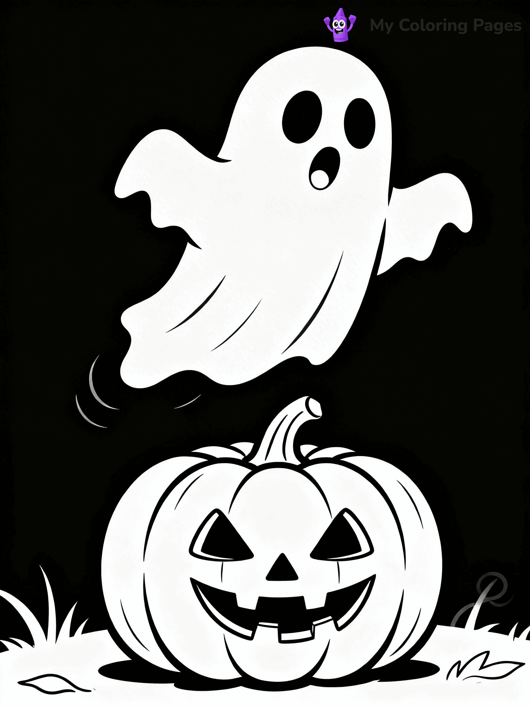 Ghost Coloring Pages - 53