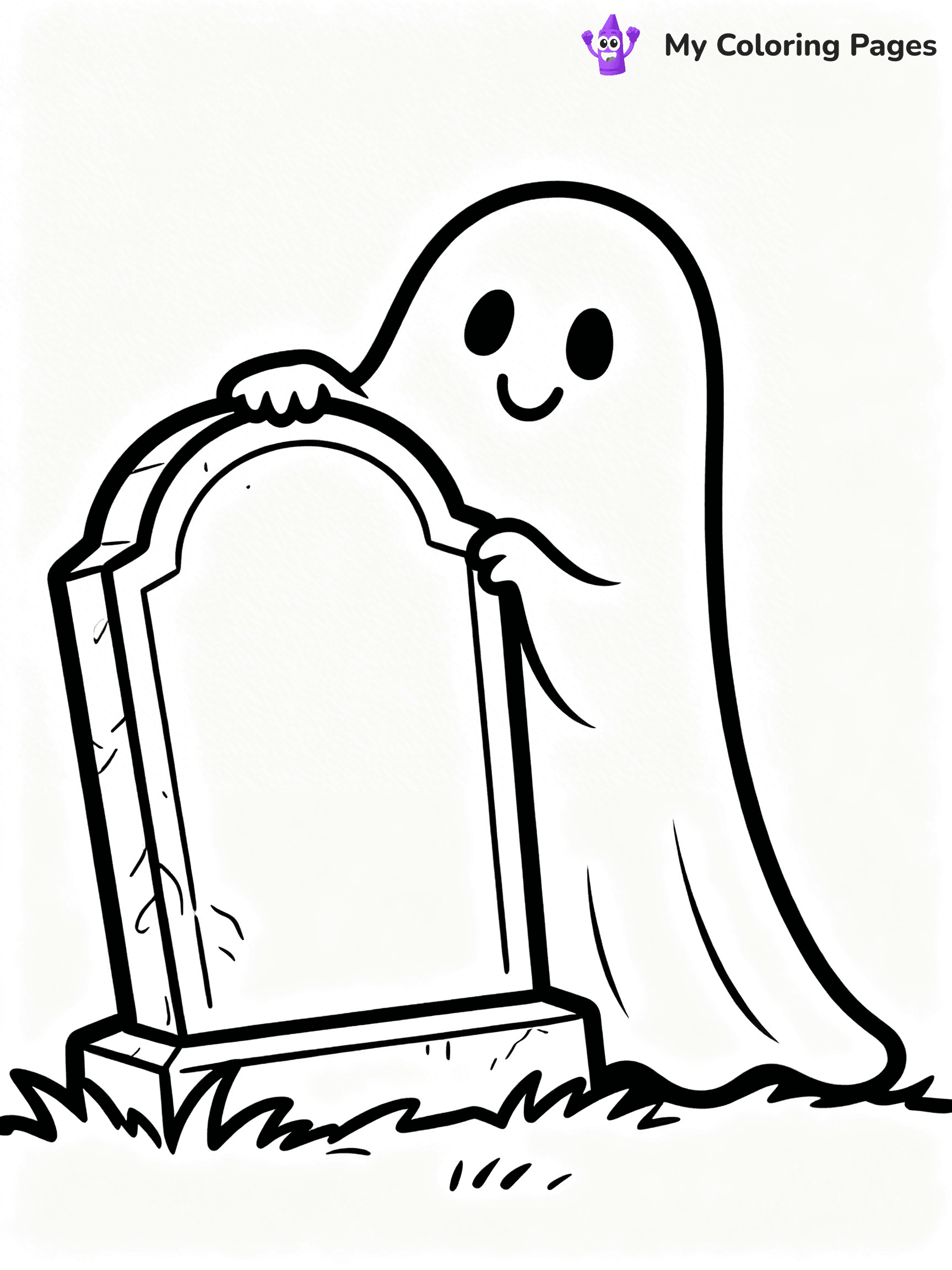 Ghost Coloring Pages - 50