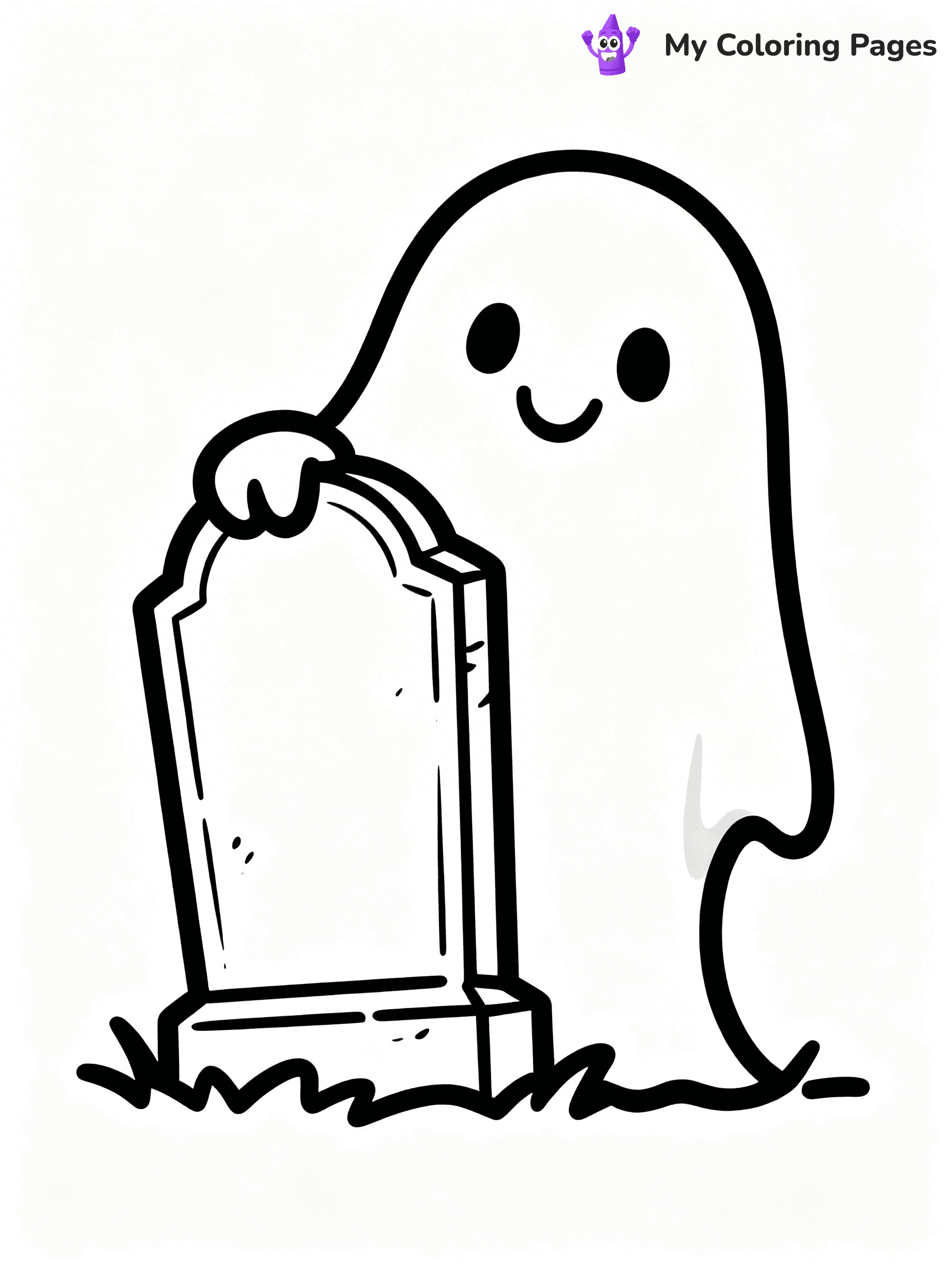 Ghost Coloring Pages - 48