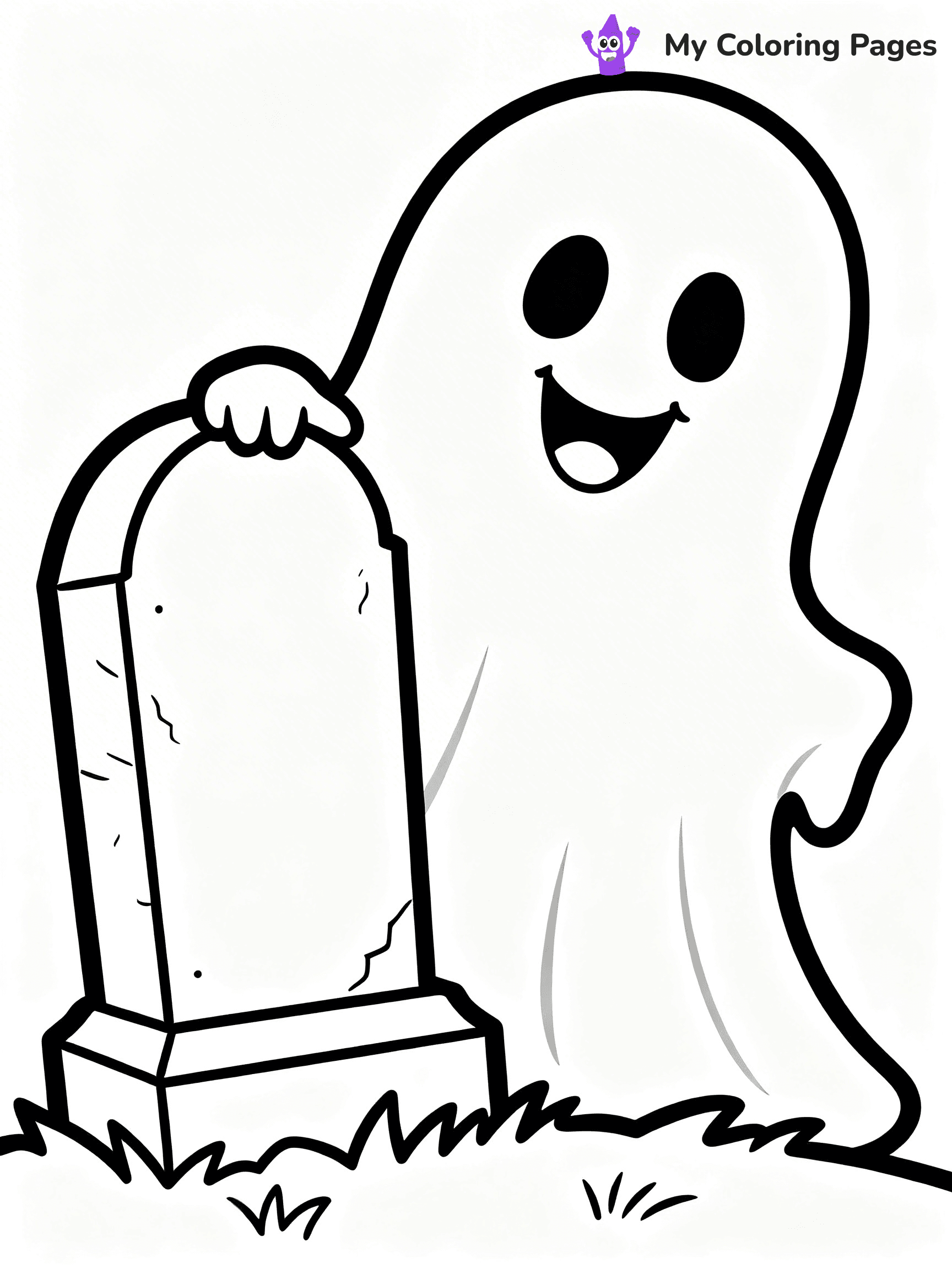 Ghost Coloring Pages - 47