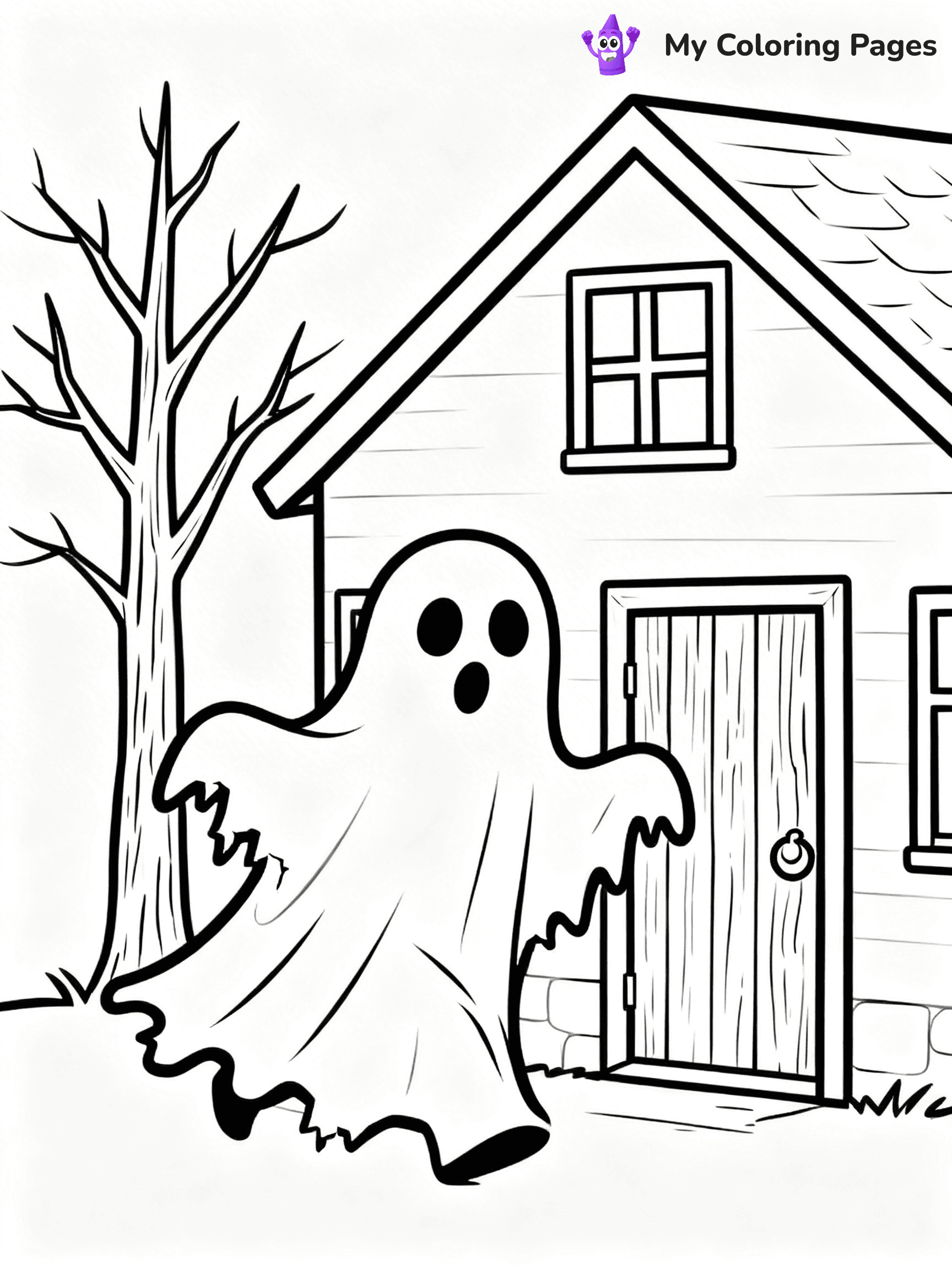 Ghost Coloring Pages - 44