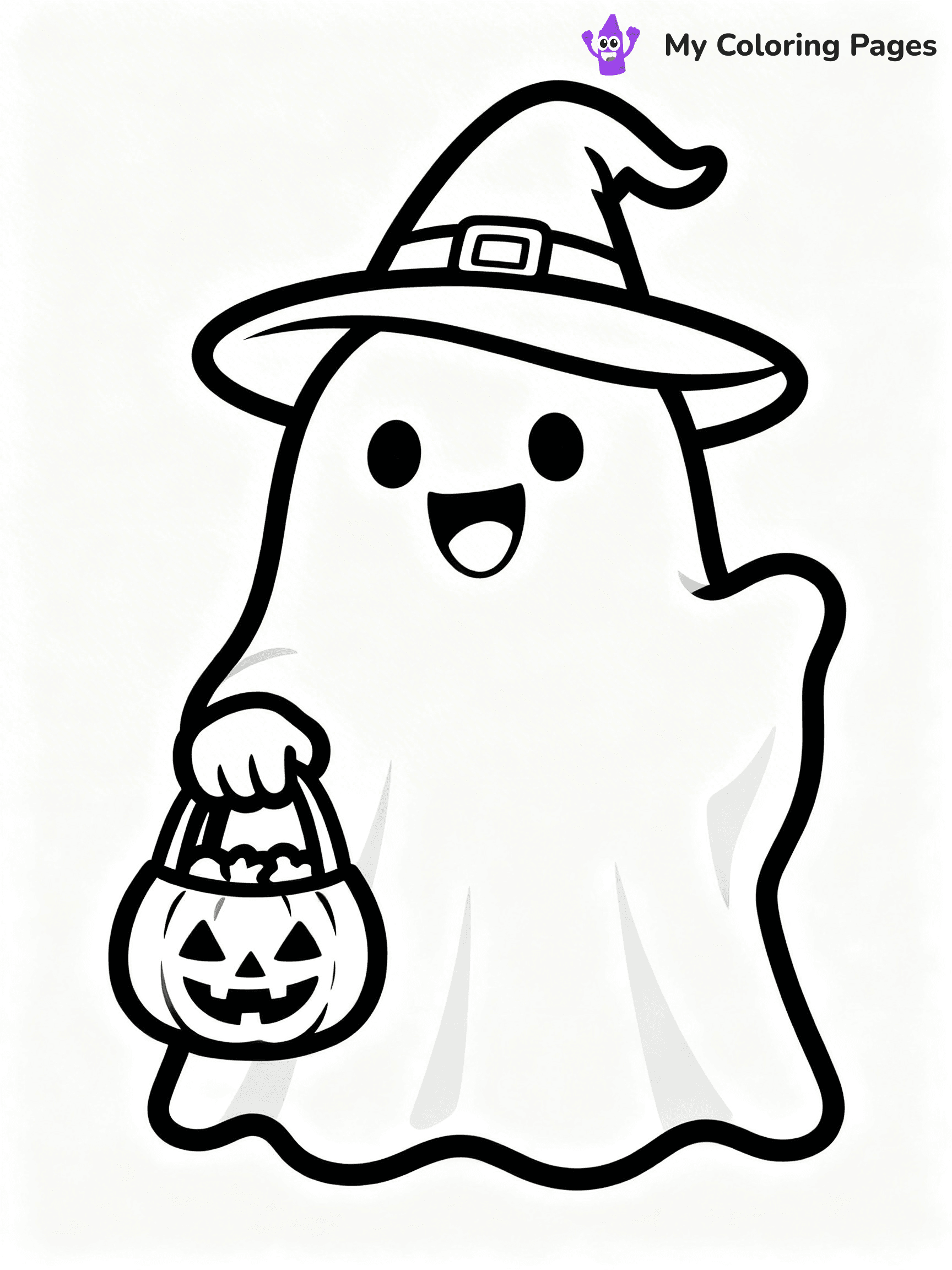 Ghost Coloring Pages - 40