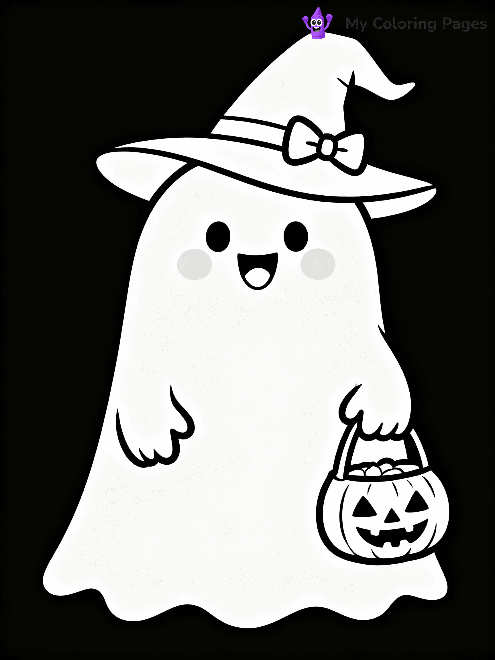 Ghost Coloring Pages - 38