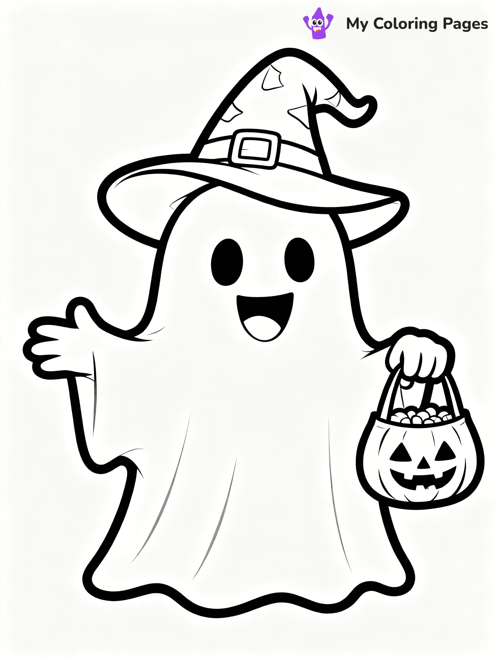 Ghost Coloring Pages - 36