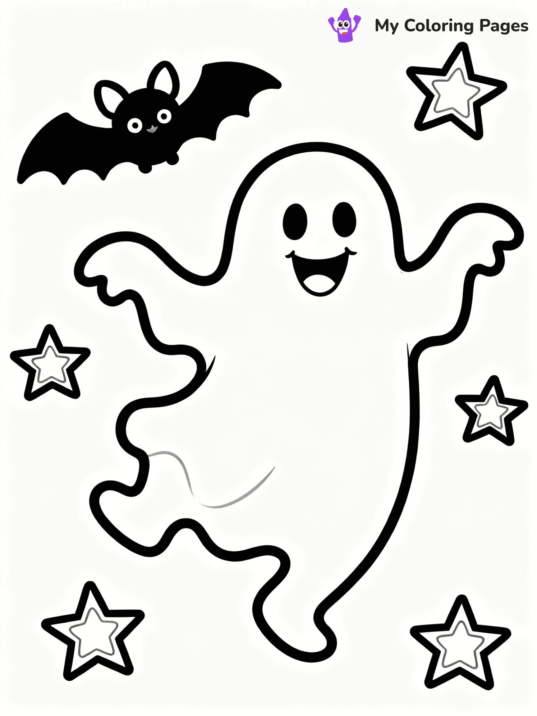 Ghost Coloring Pages - 32