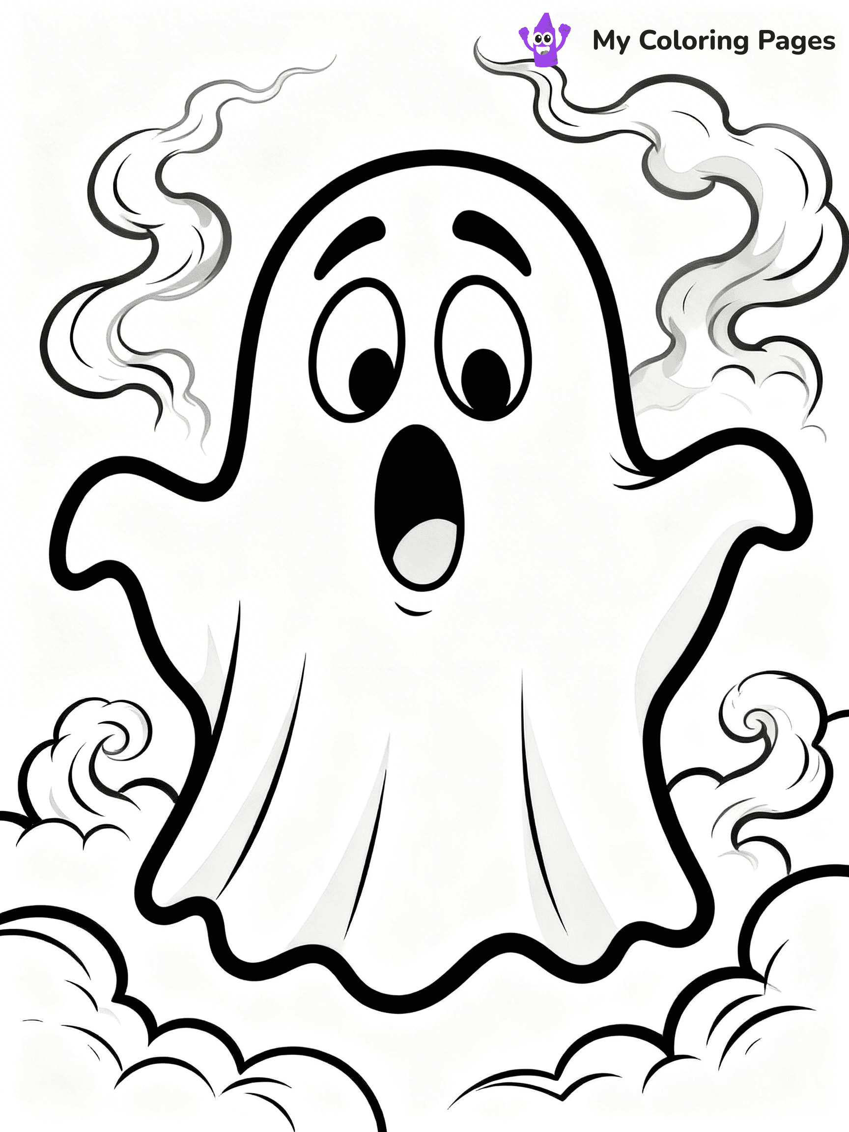 Ghost Coloring Pages - 31