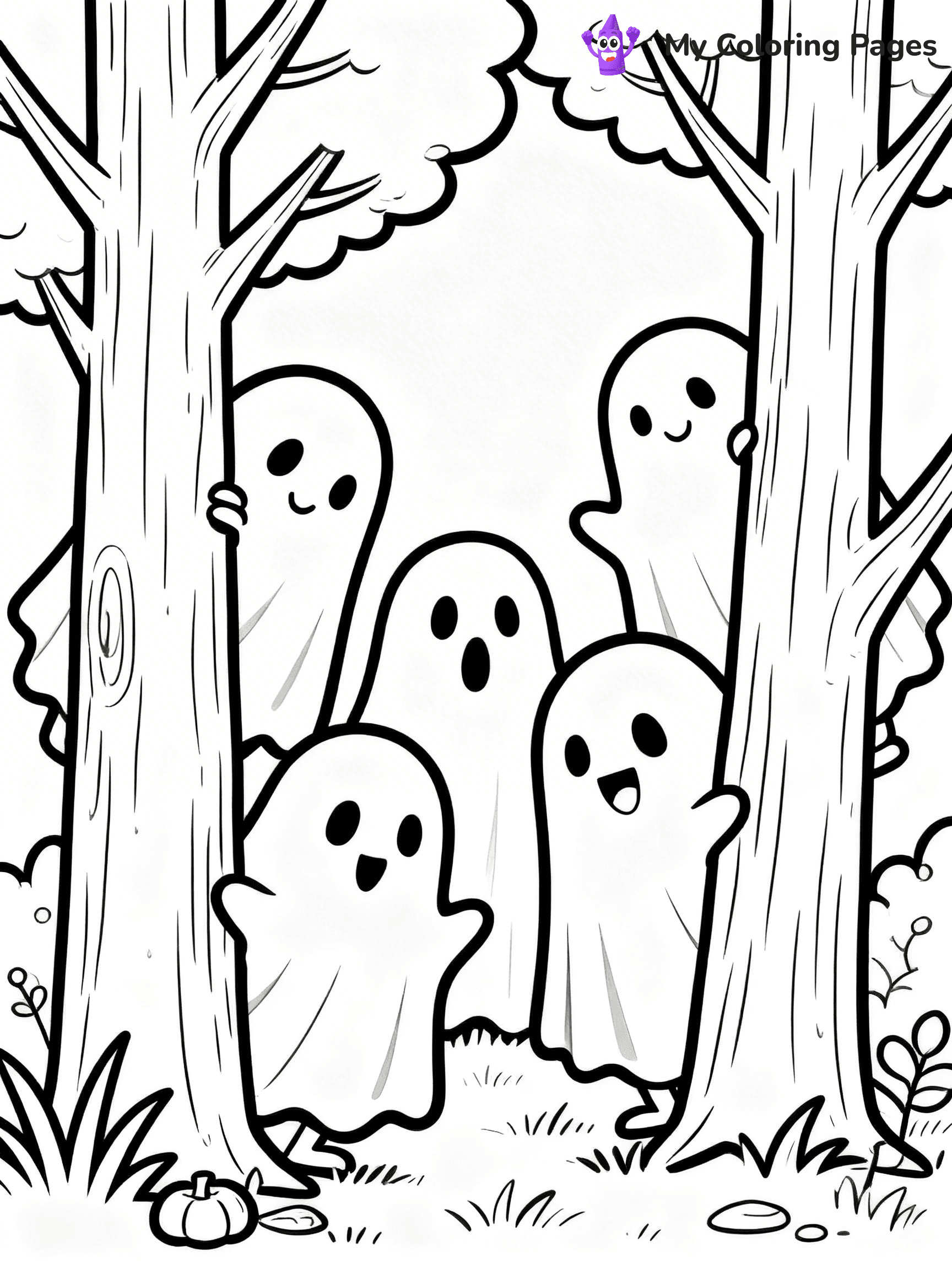 Ghost Coloring Pages - 25