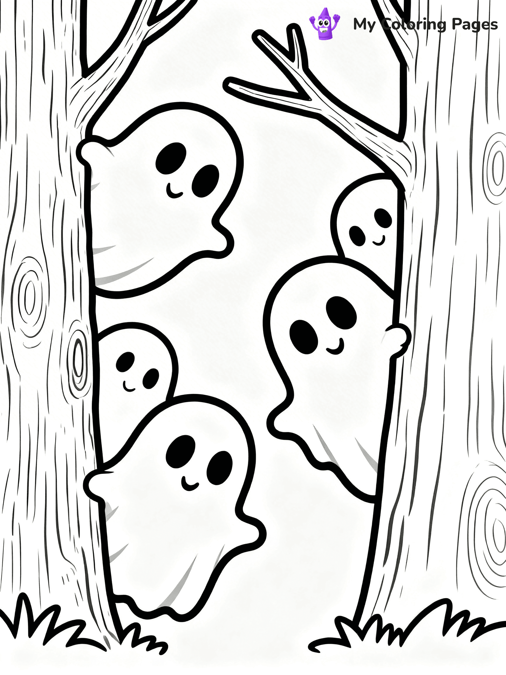 Ghost Coloring Pages - 23