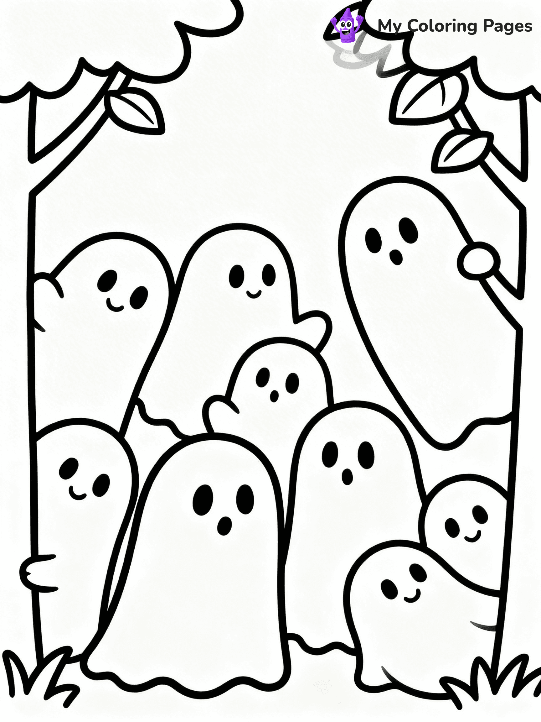 Ghost Coloring Pages - 22