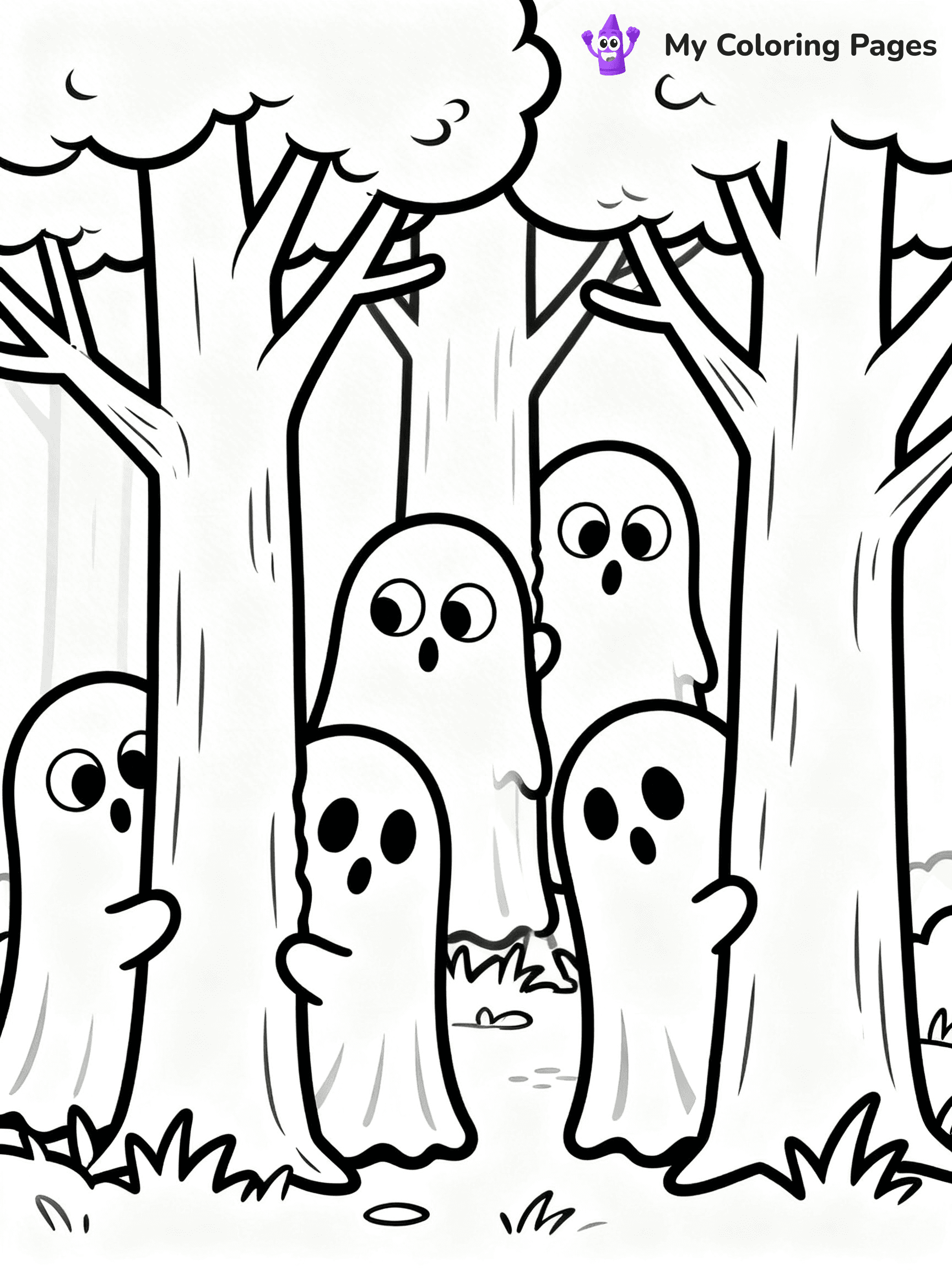 Ghost Coloring Pages - 21