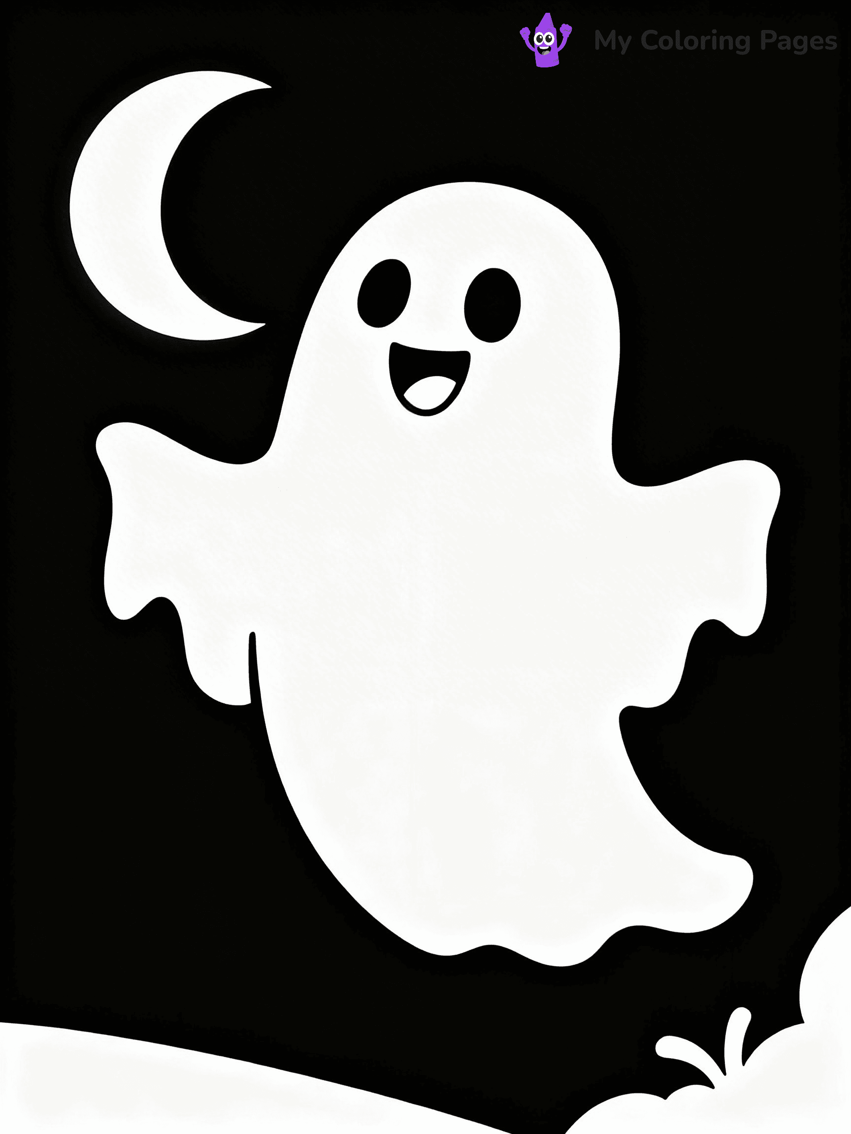 Ghost Coloring Pages - 18