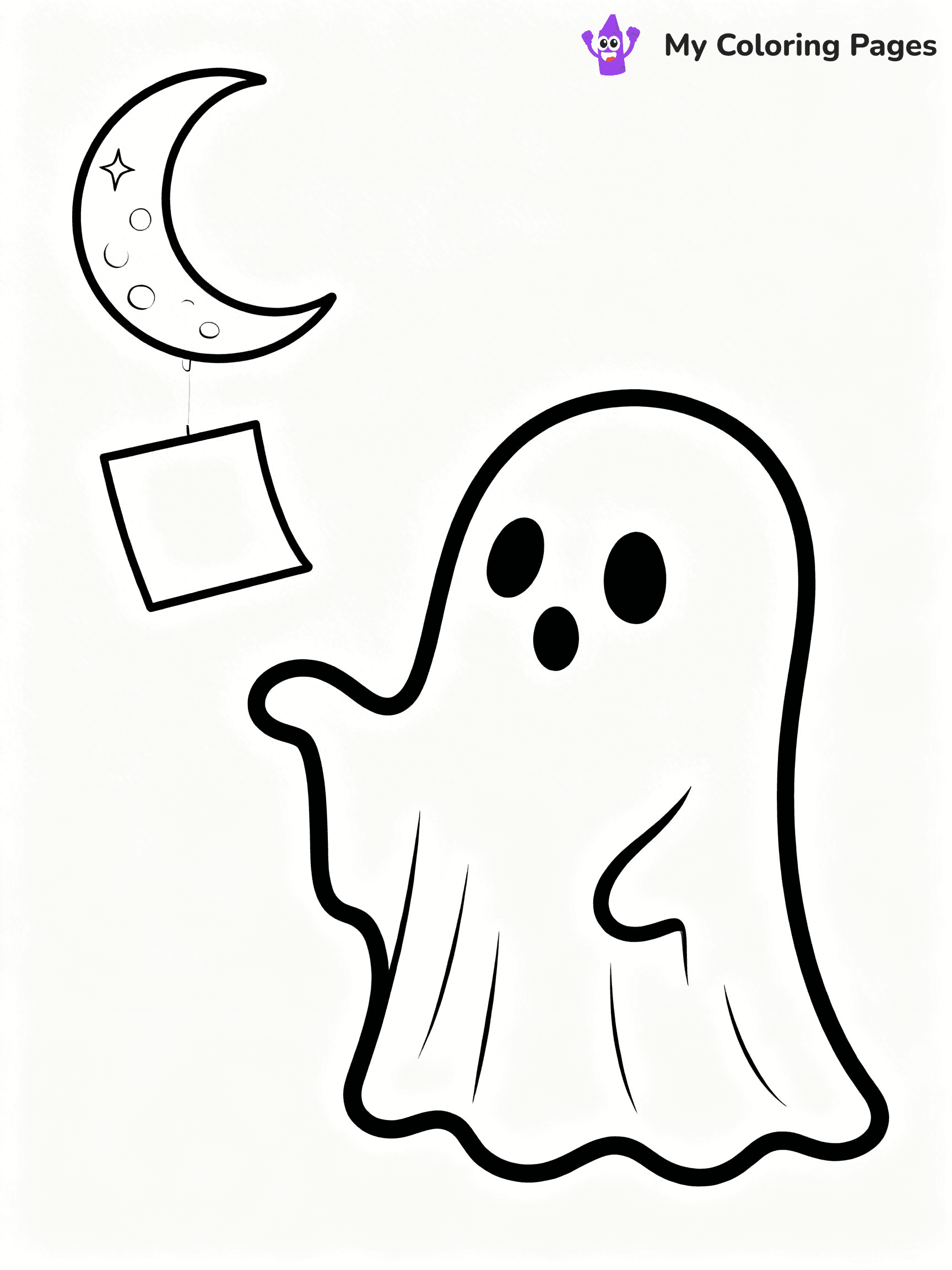 Ghost Coloring Pages - 17