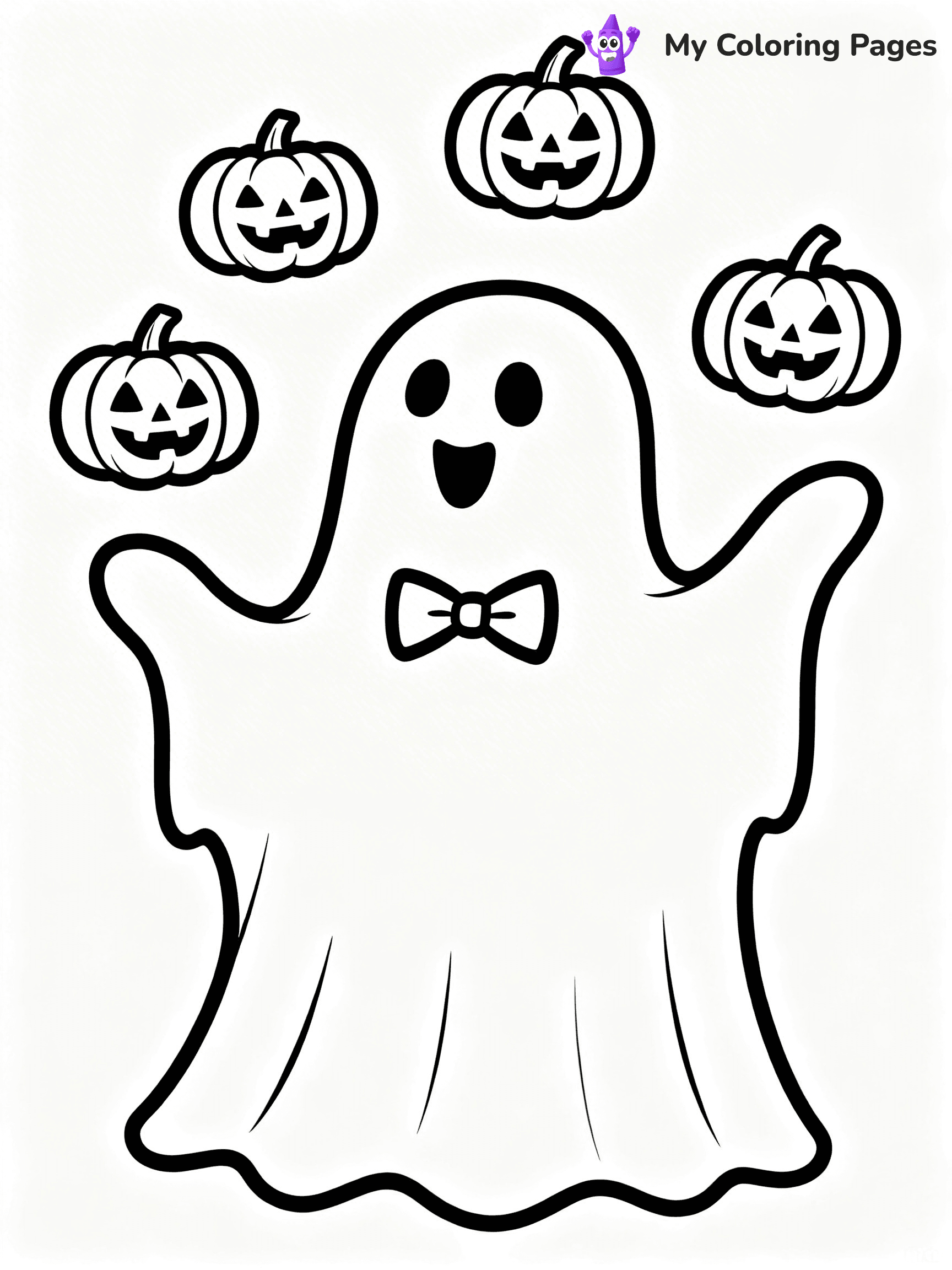 Ghost Coloring Pages - 16