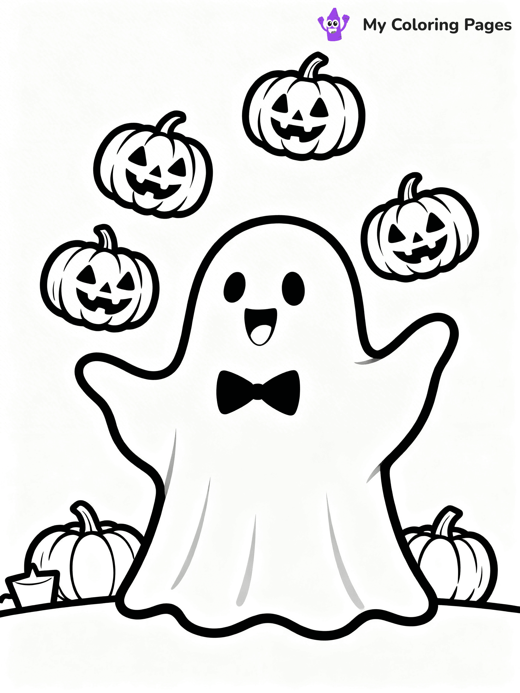 Ghost Coloring Pages - 15