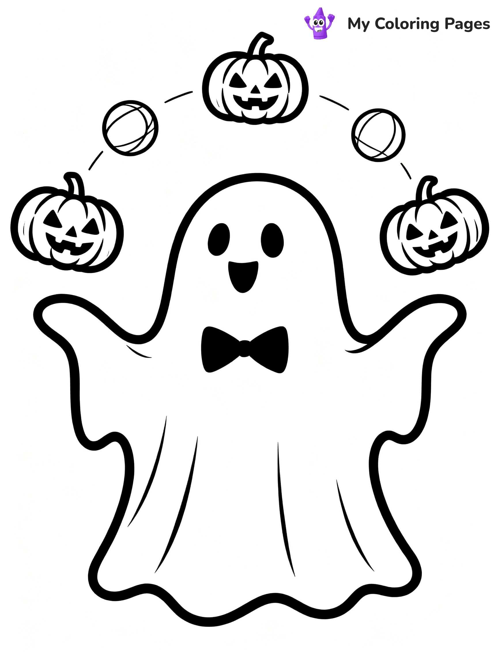 Ghost Coloring Pages - 14