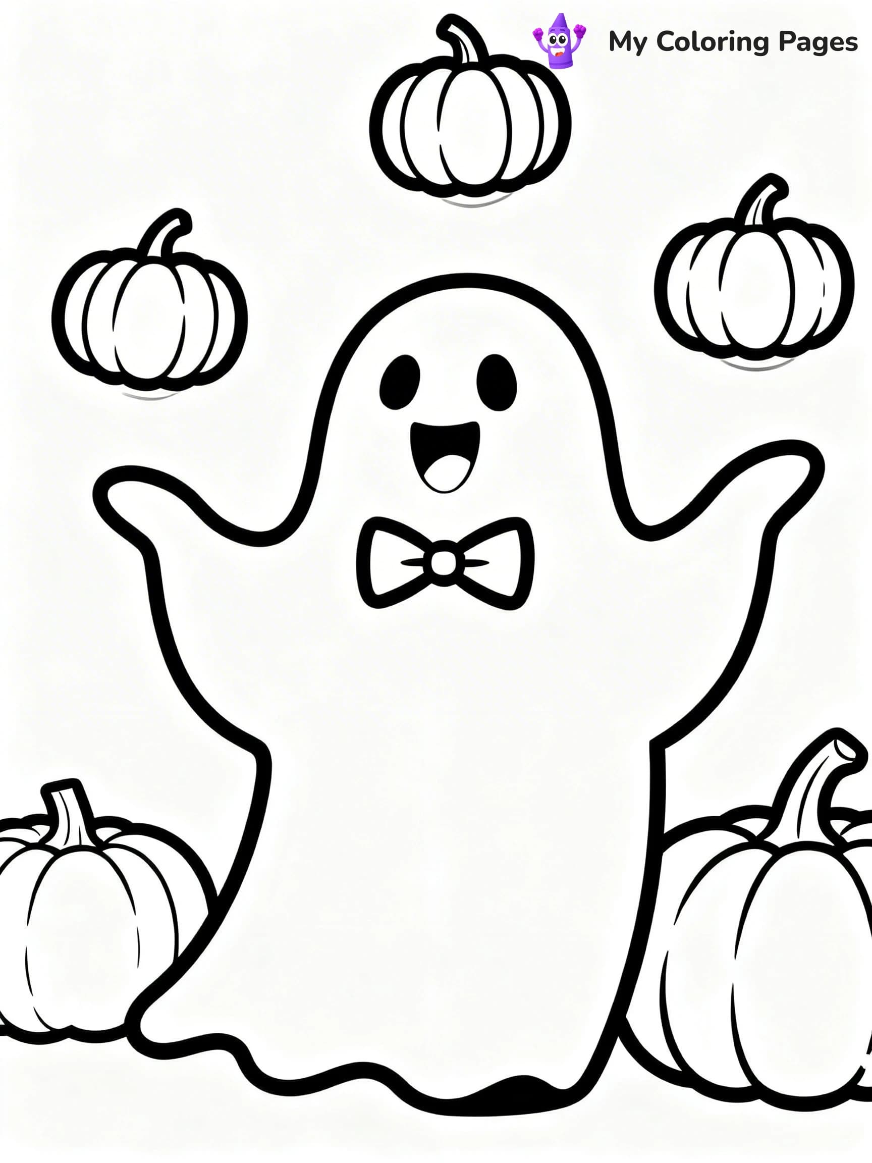 Ghost Coloring Pages - 12