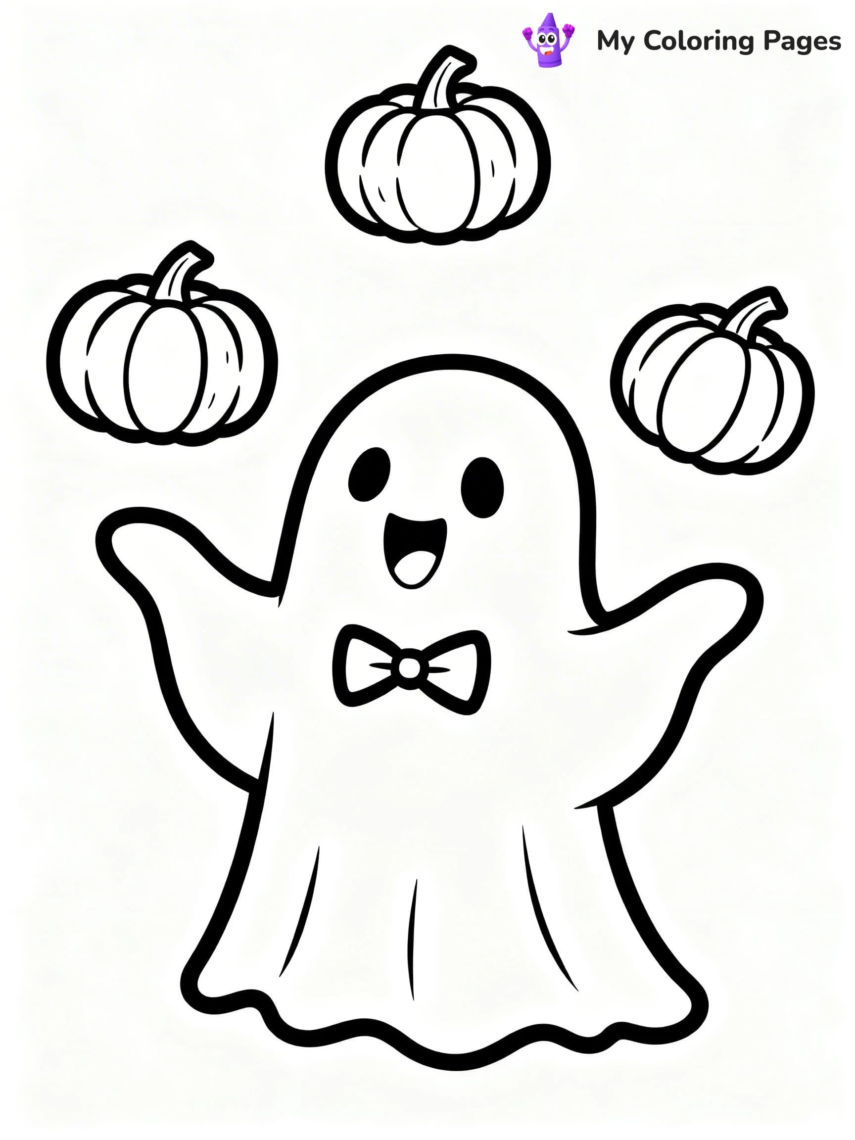 Ghost Coloring Pages - 11