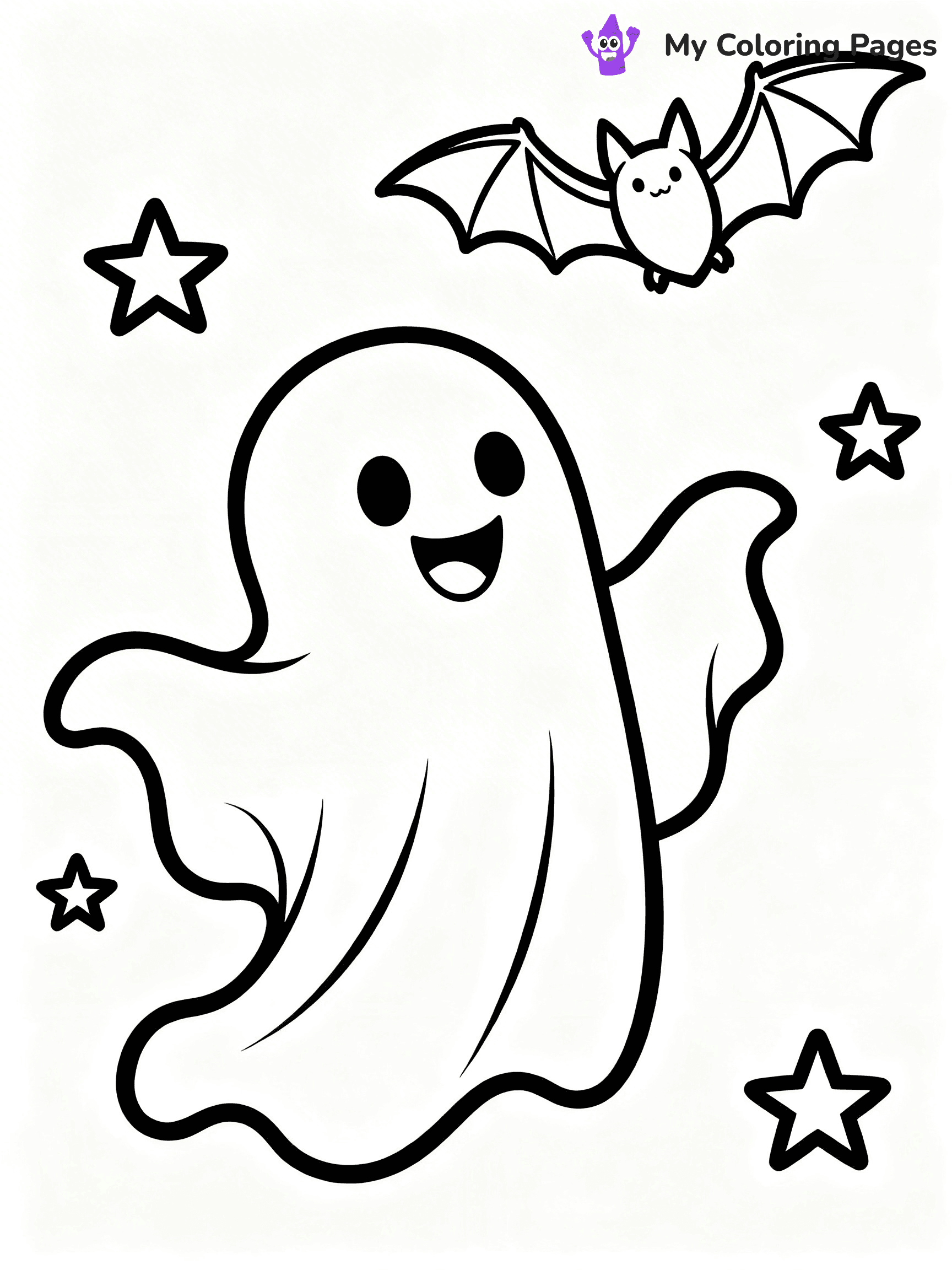 Ghost Coloring Pages - 5