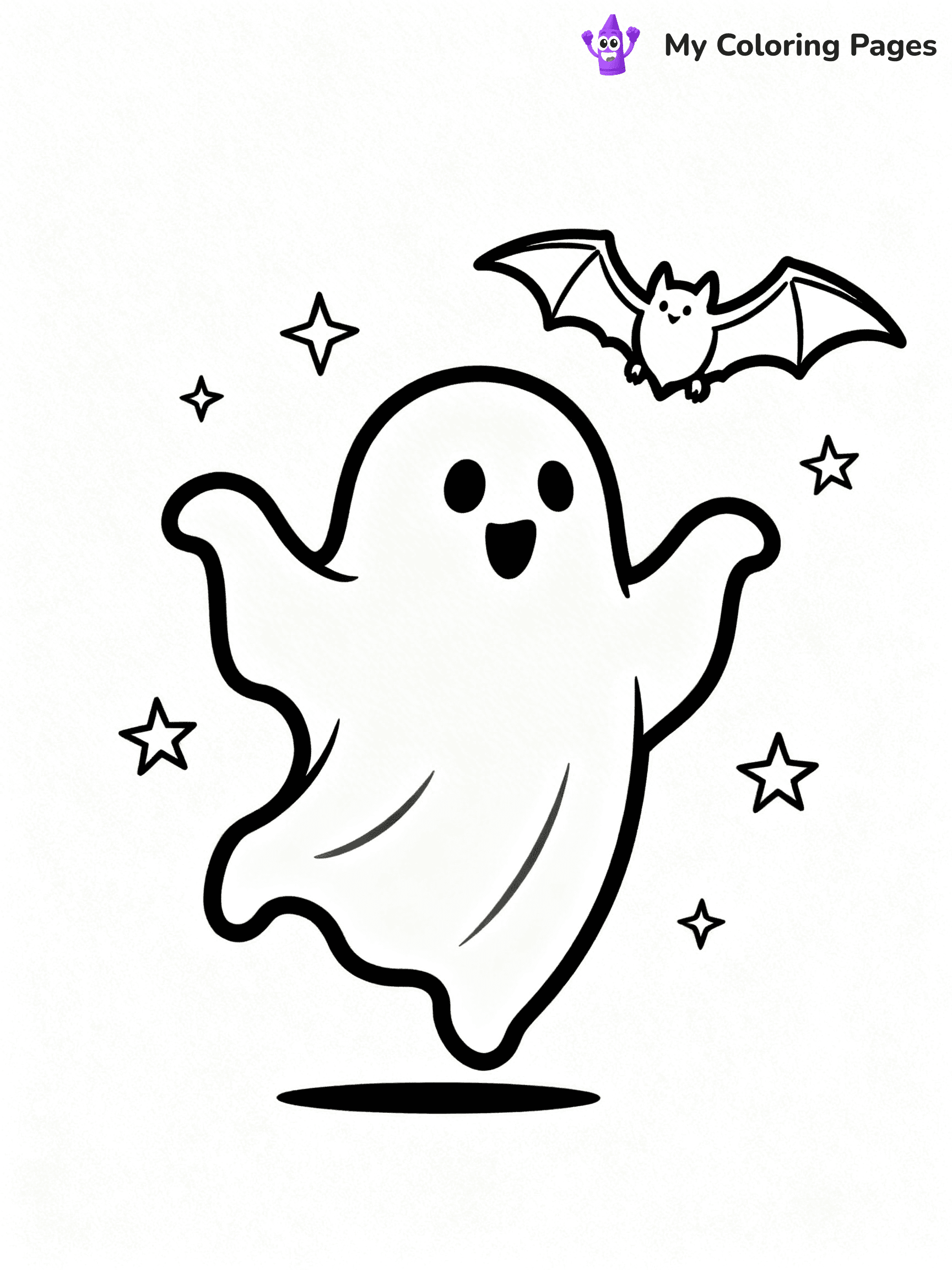 Ghost Coloring Pages - 4
