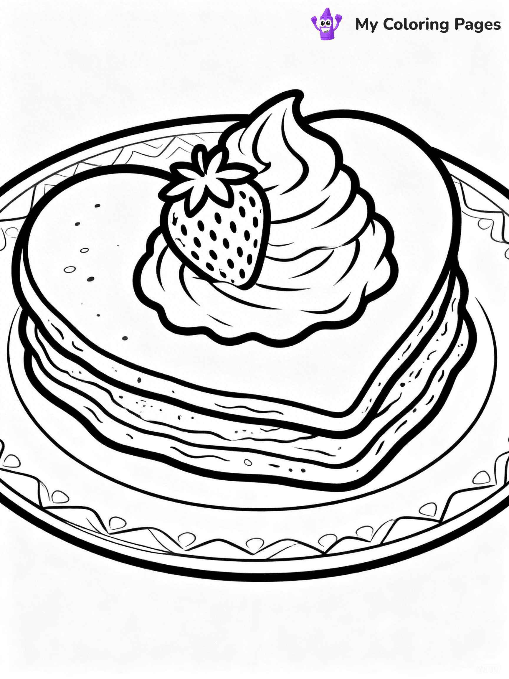 Pancake Coloring Pages - 28