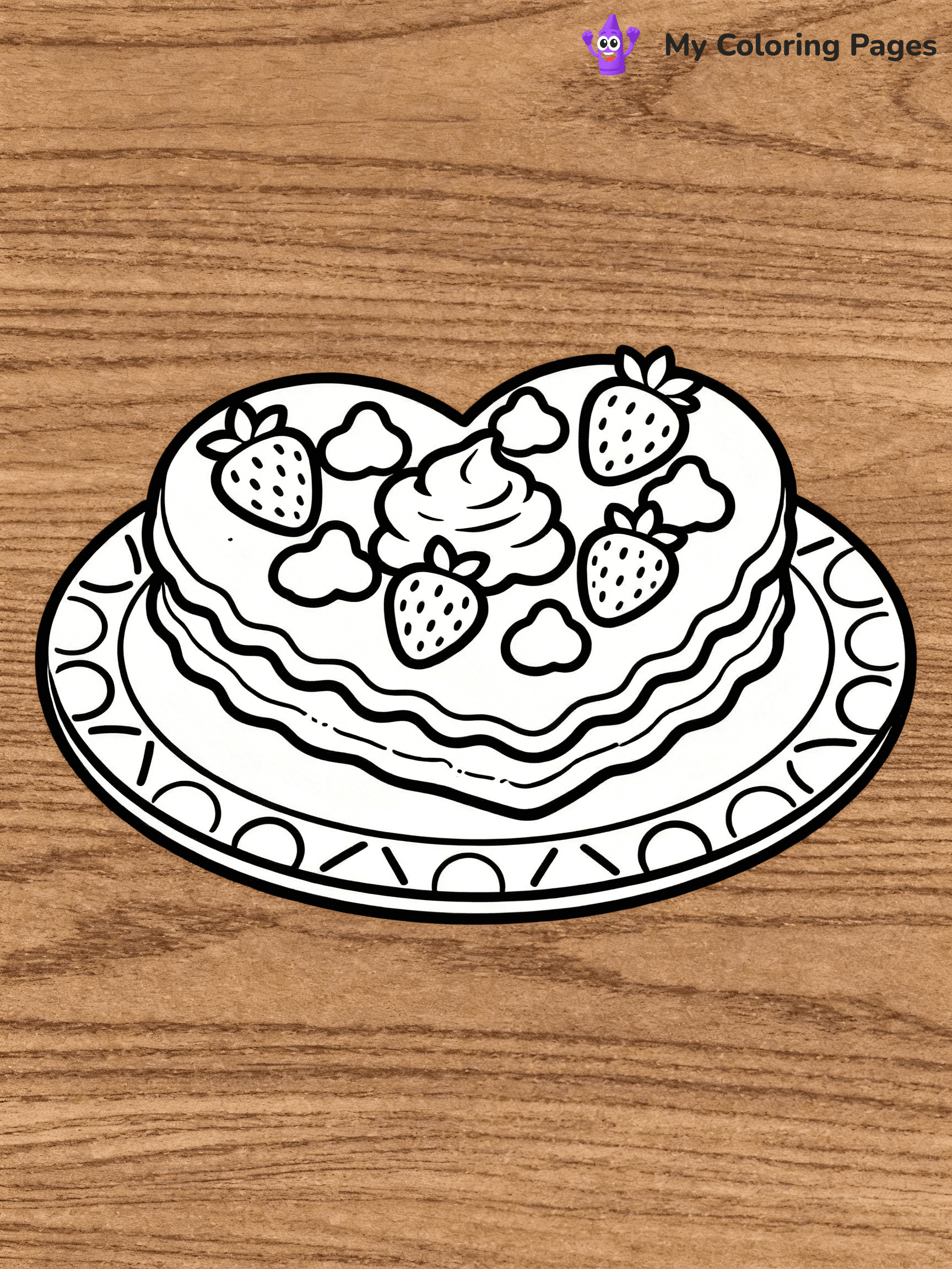Pancake Coloring Pages - 23