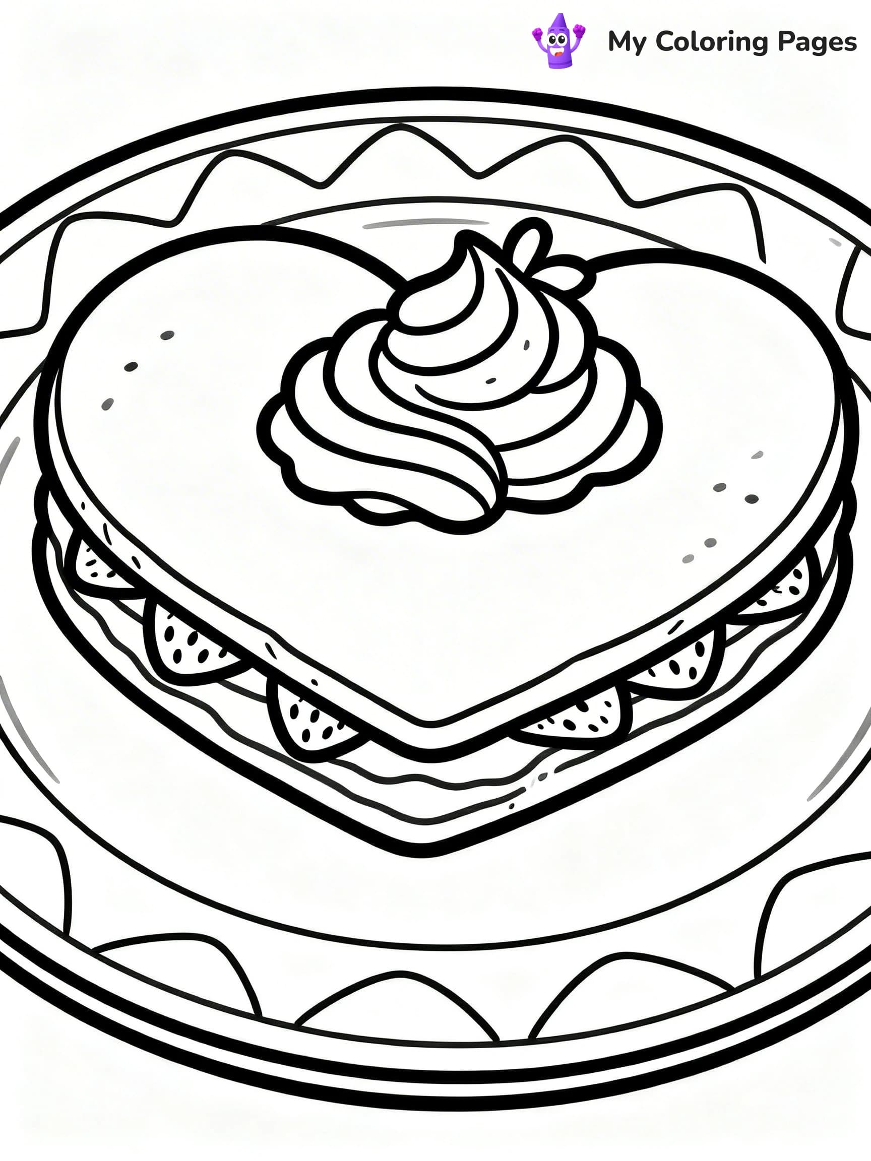 Pancake Coloring Pages - 22